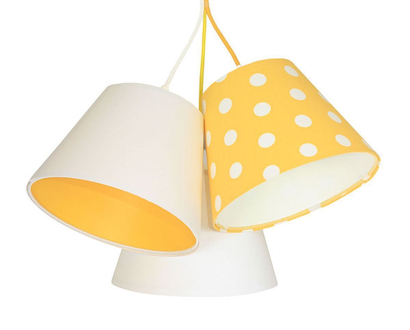 Dekorative Hängeleuchte Weiß Gelb Kinder Mädchen Lampe, Lampenschirm