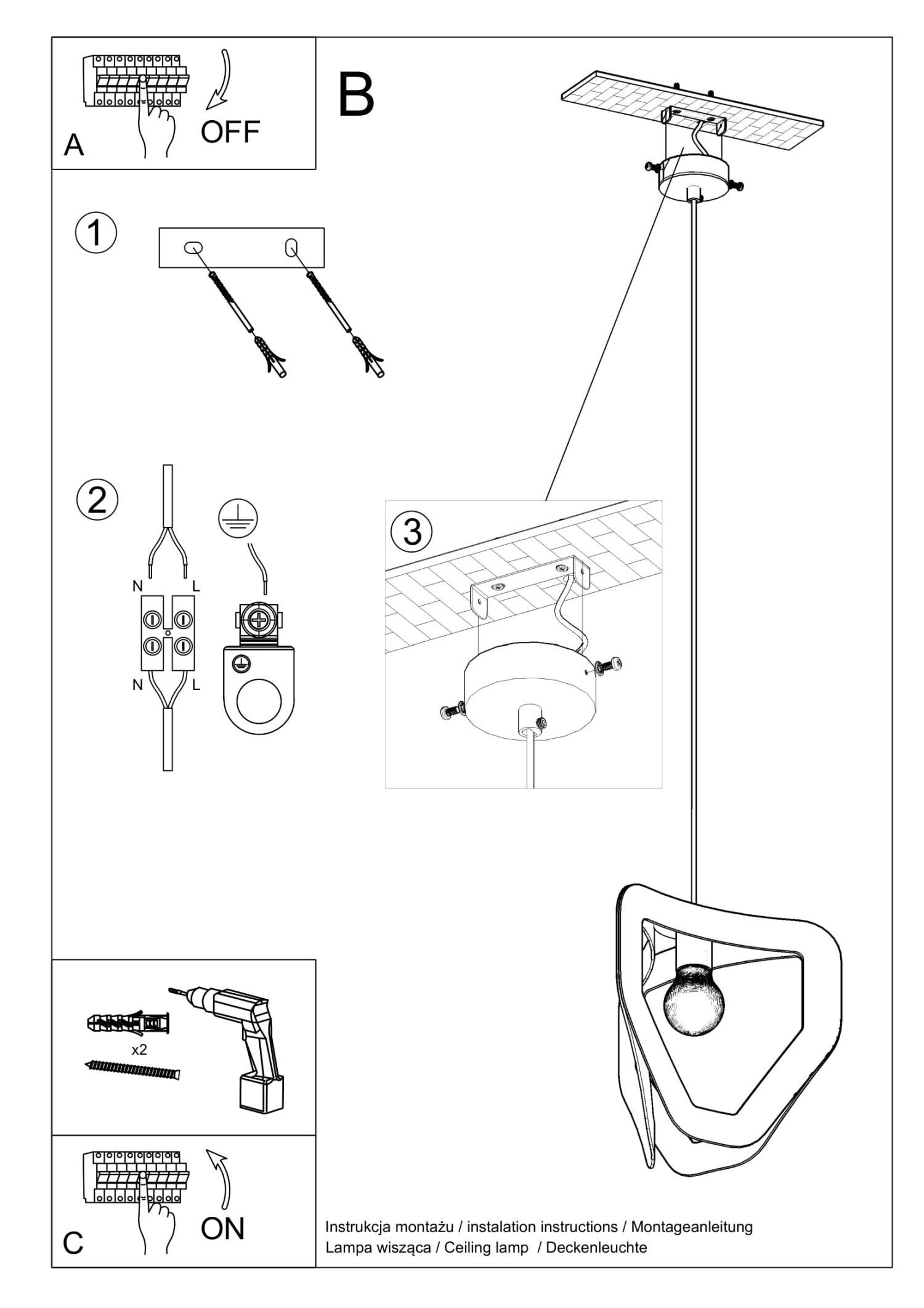 Suspension Blanc Moderne pour E27 Métal décoratif