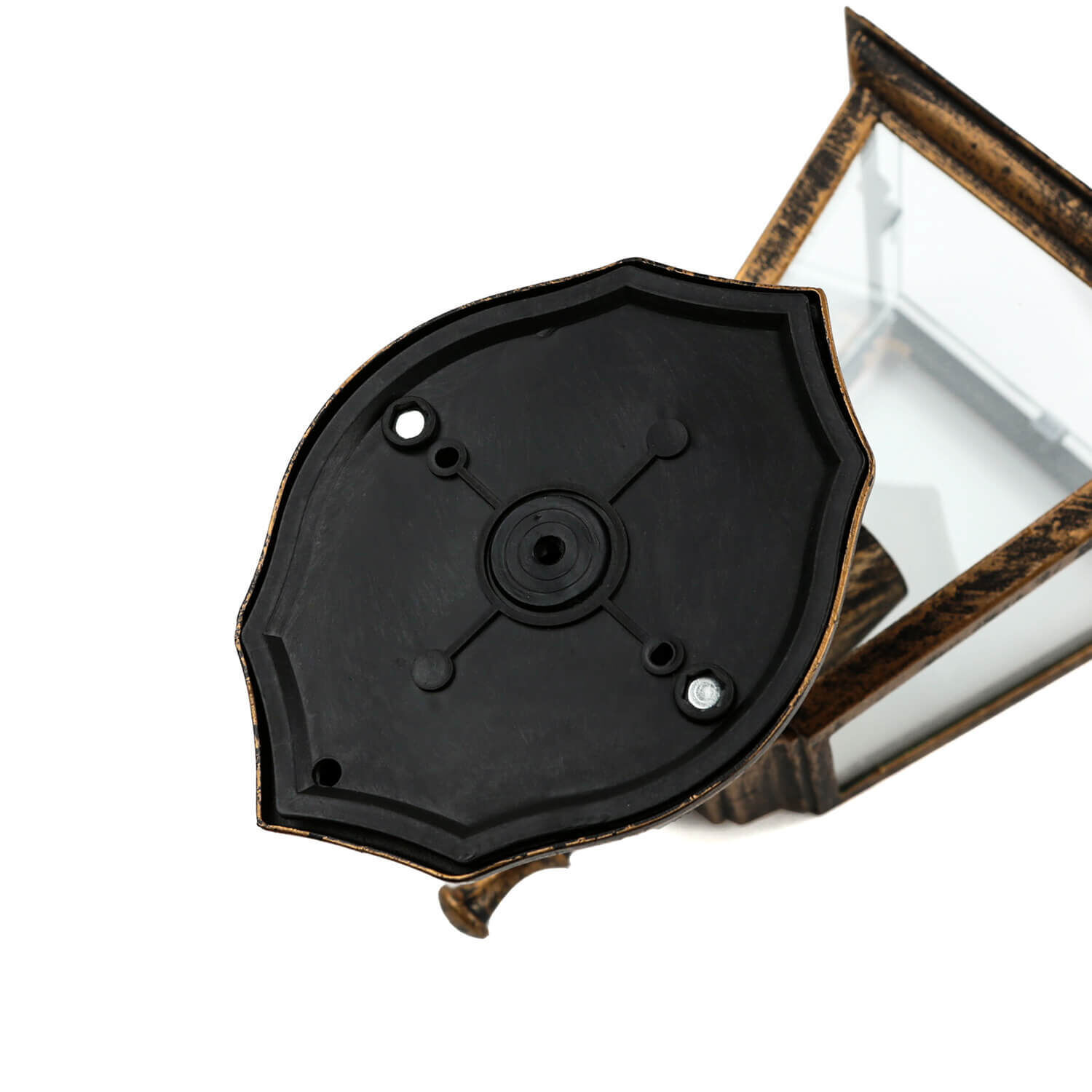 Lampe d'extérieur Rustique IP44 Noir Cuivre TIROL Lampe d'extérieur Rustique IP44 Noir Cuivre TIROL