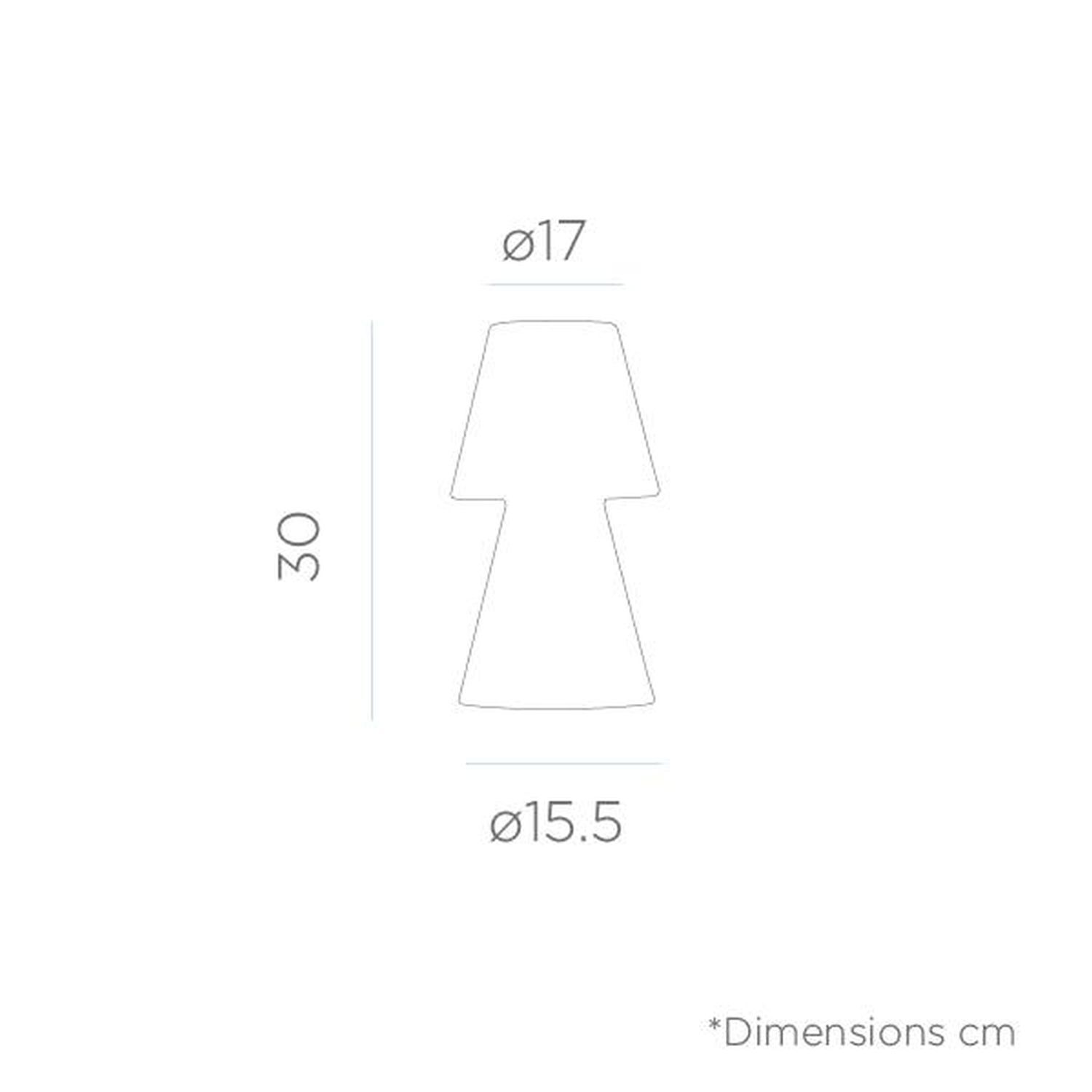 LED Tischleuchte kabellos 30 cm Dimmer Farbwechsel IP65 außen