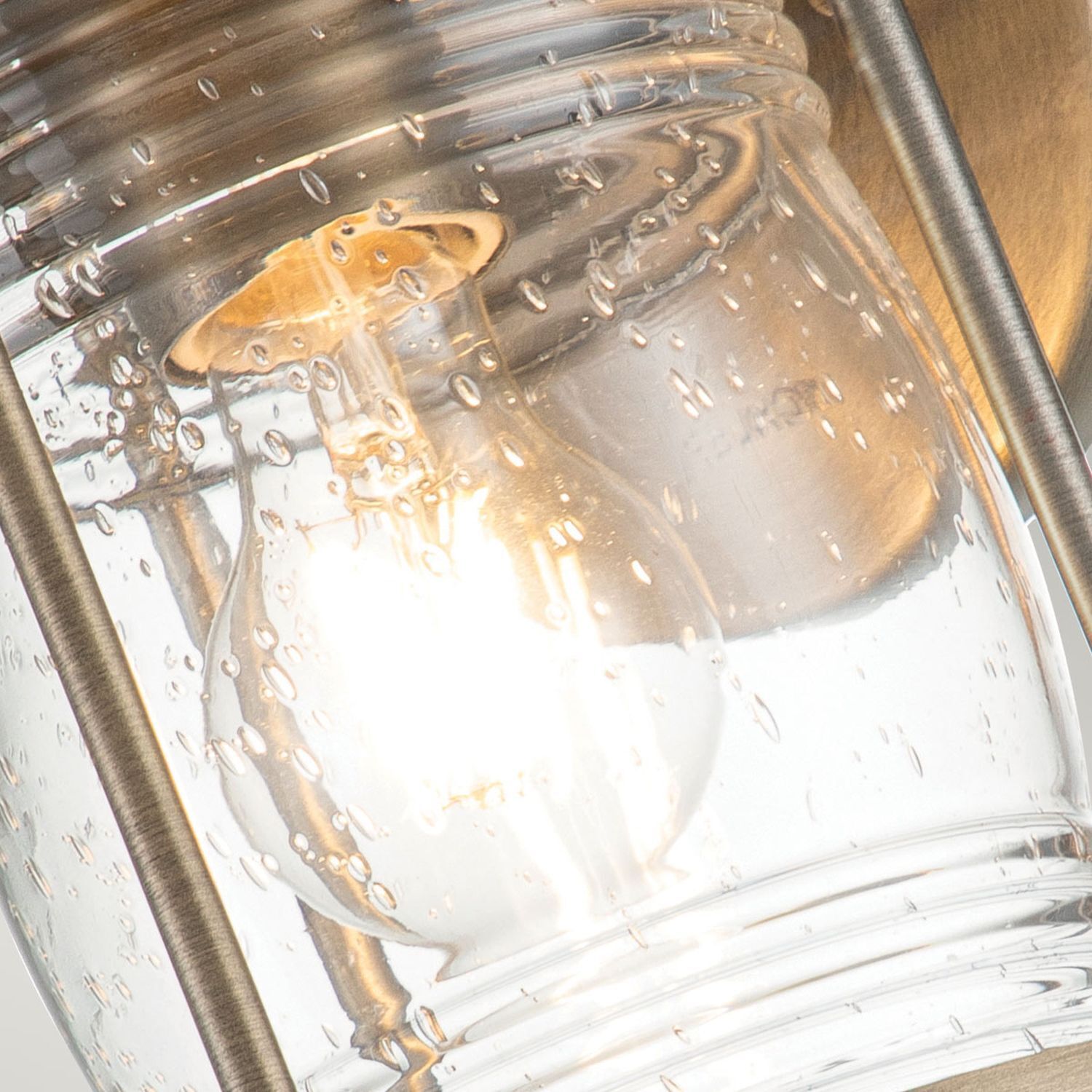 Applique murale extérieure verre aluminium E27 IP44 H : 27,8 cm Vintage Krug, Lampe, Licht