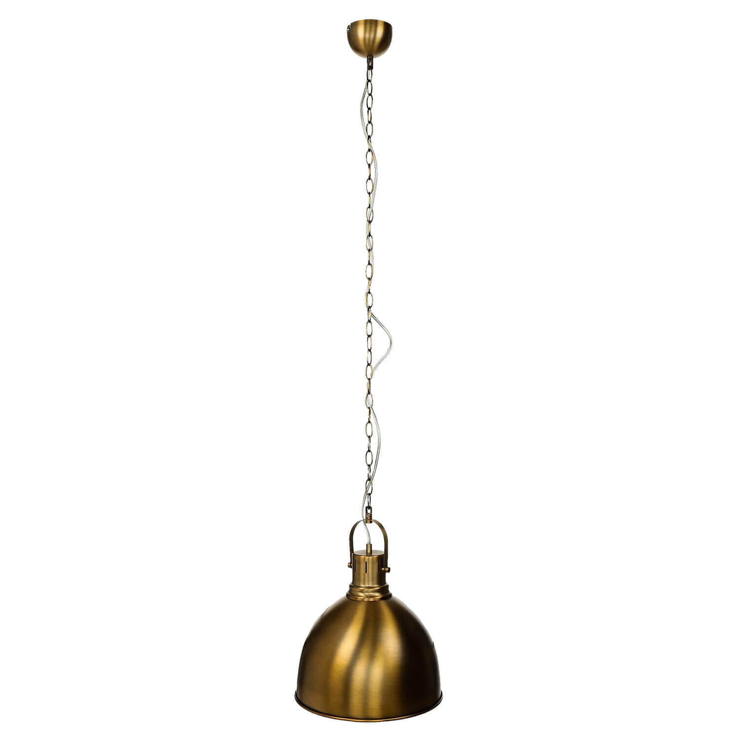 Loft lampe suspendue en laiton antique