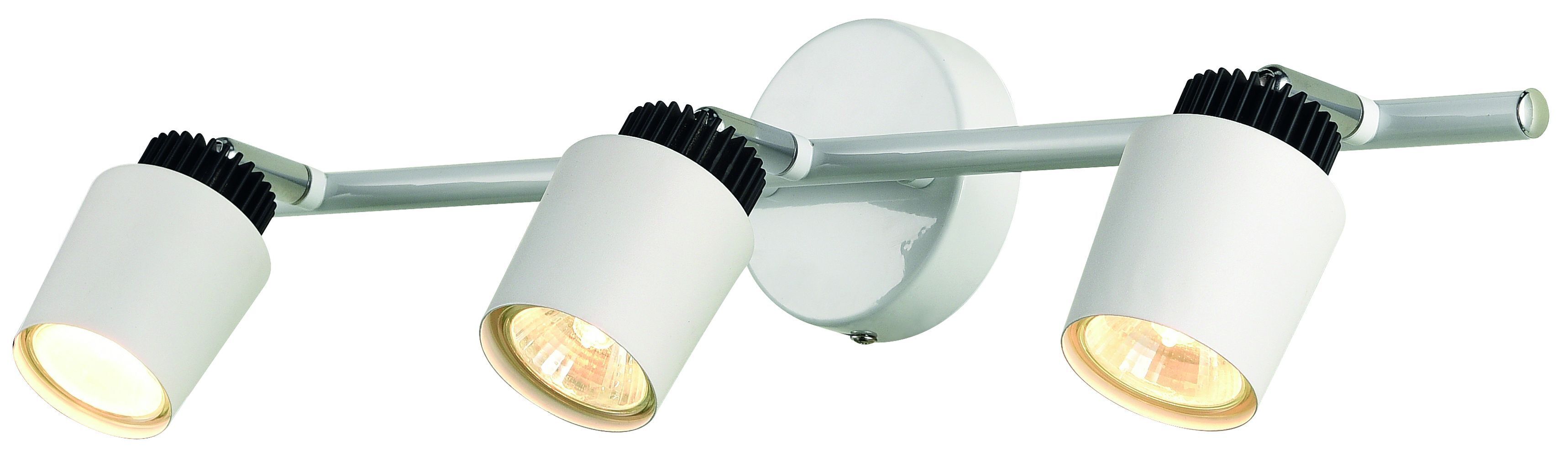 Spot à poser orientable chrome métal 3flmg long