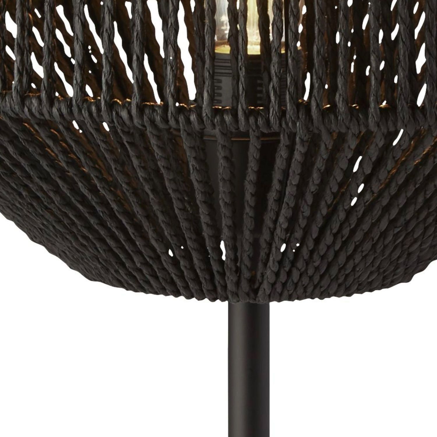 Lampe de table Noir 55 cm Ø 30,5 cm Cordon Abat-jour E27Moderne Lampe de table Noir 55 cm Ø 30,5 cm Cordon Abat-jour E27Moderne