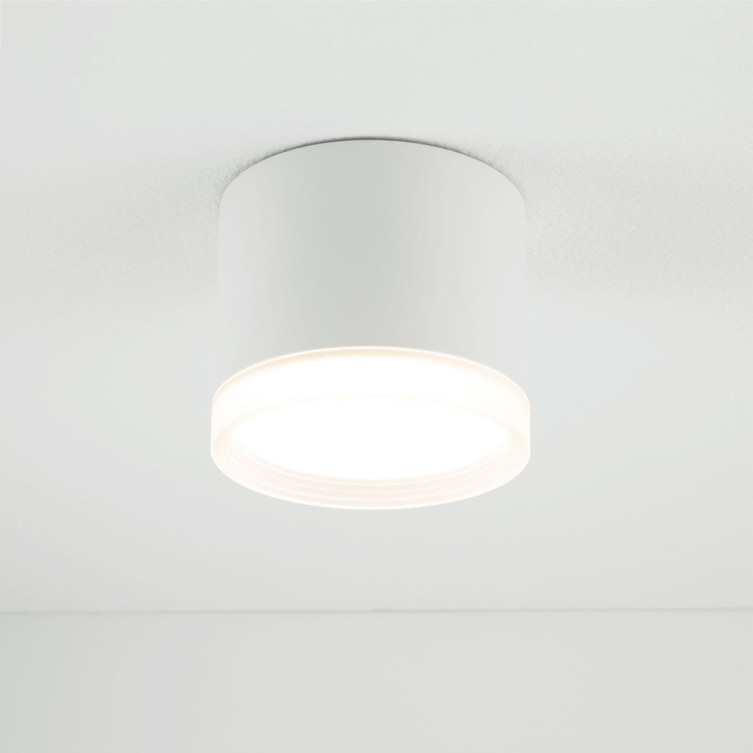 Spot de plafond Ø 8,5 cm GX53 blanc rond petit H : 7 cm