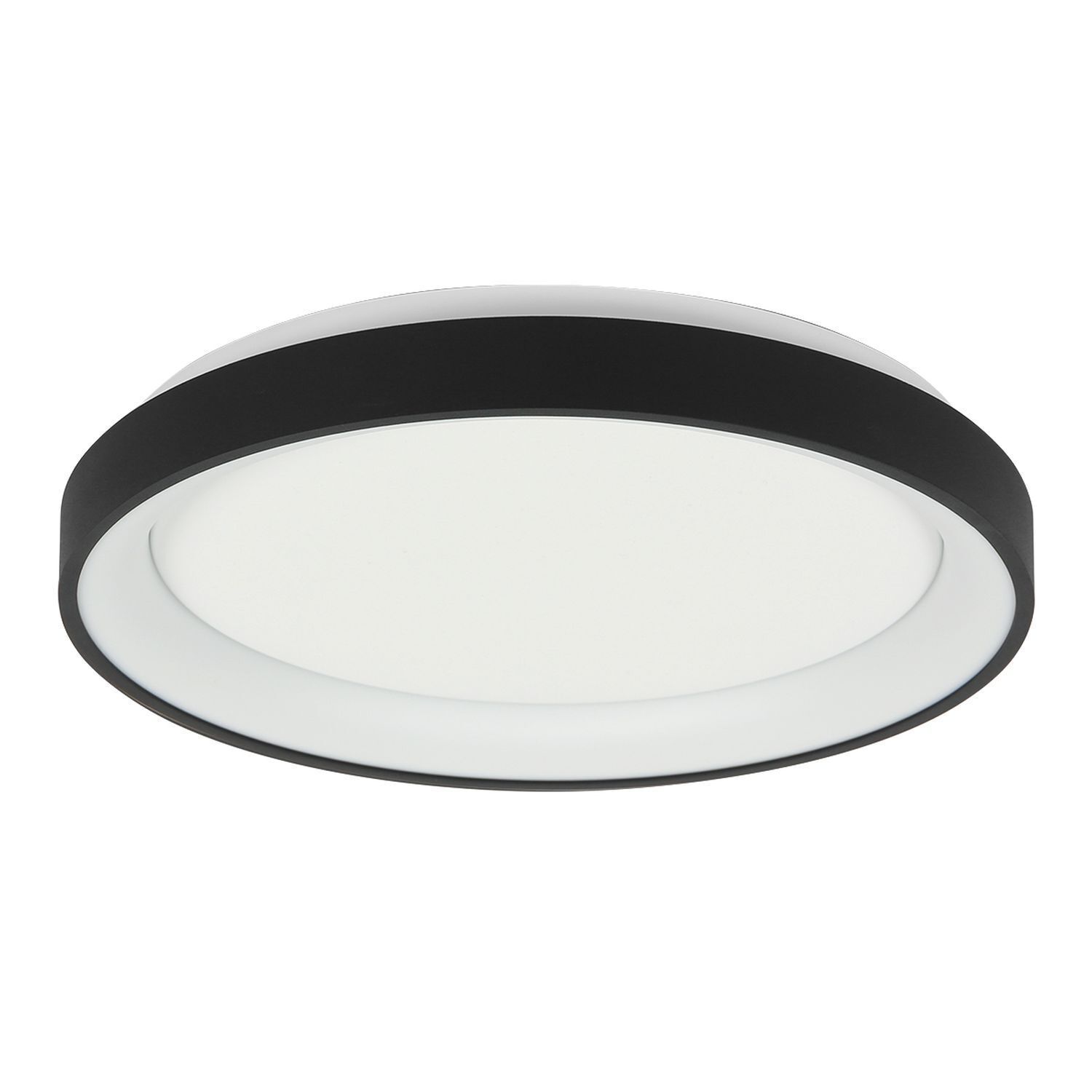 Plafonnier LED Noir Blanc Ø38 cm 30 W confortable