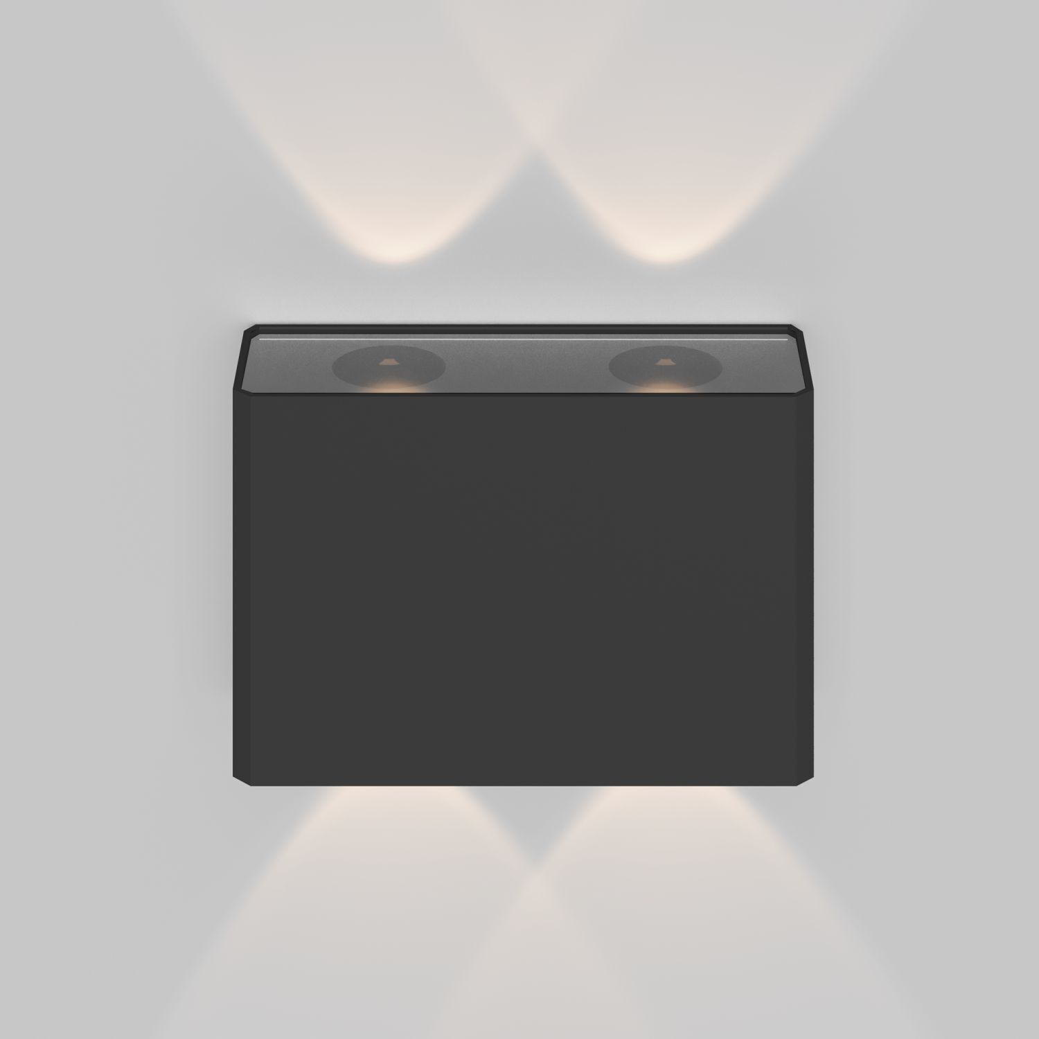 Wandleuchte außen Aluminium LED IP54 B: 12 cm Up Down Elektronik, Handy, Telefon, Postfach