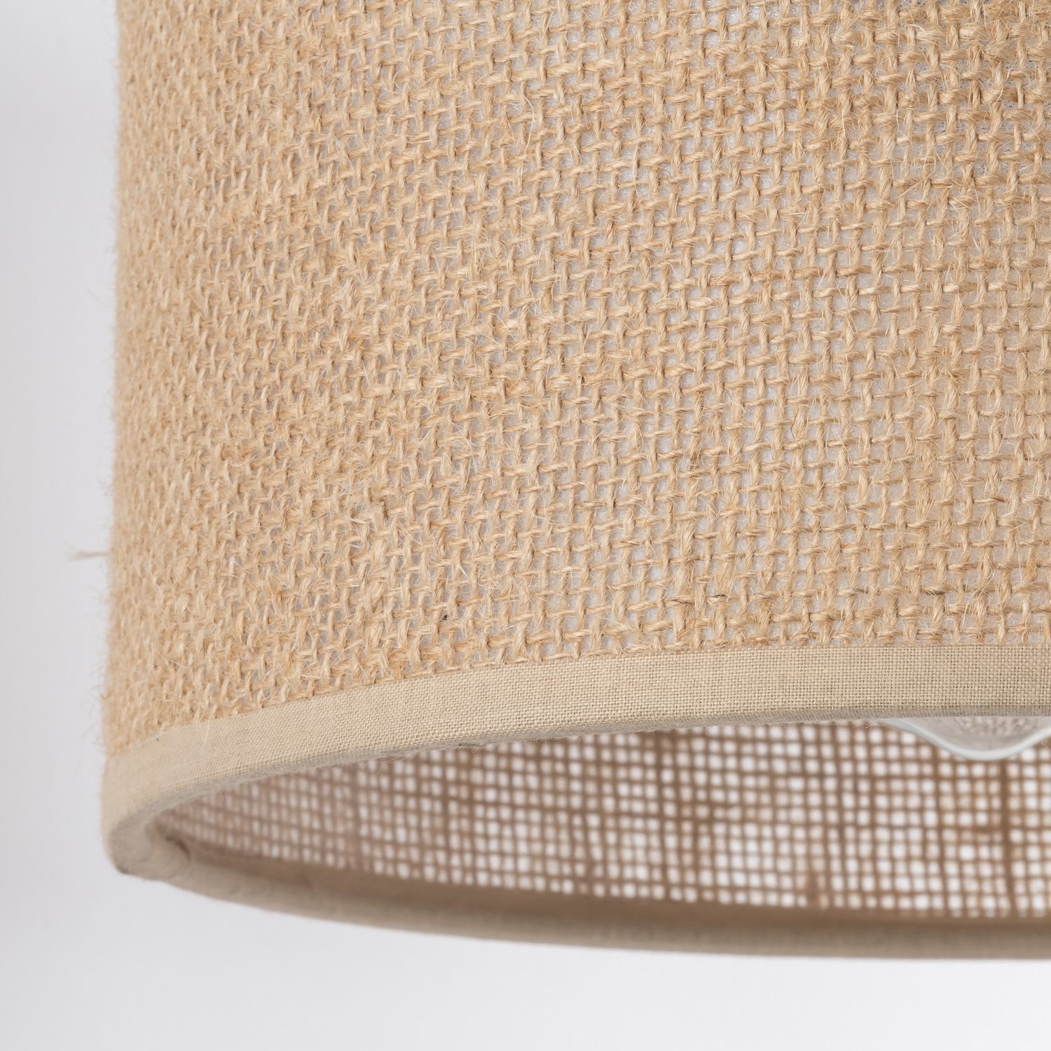 Wandlampe mit Schalter Jute E27 H: 30 cm Boho RIANNE Lampe, Dekoration für Zuhause