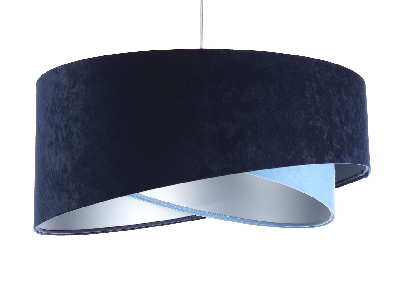 Suspension ronde Ø 50 cm E27 Tissu aspect velours