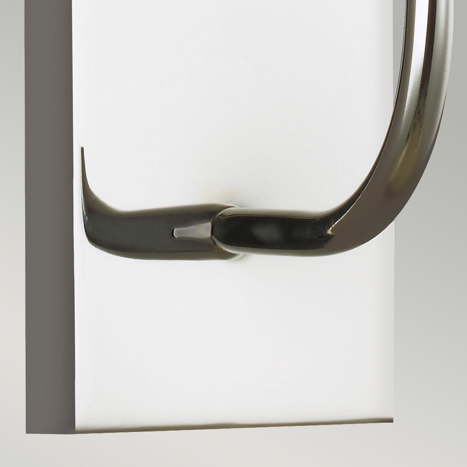 Applique murale en nickel blanc métal tissu E14 Art Nouveau