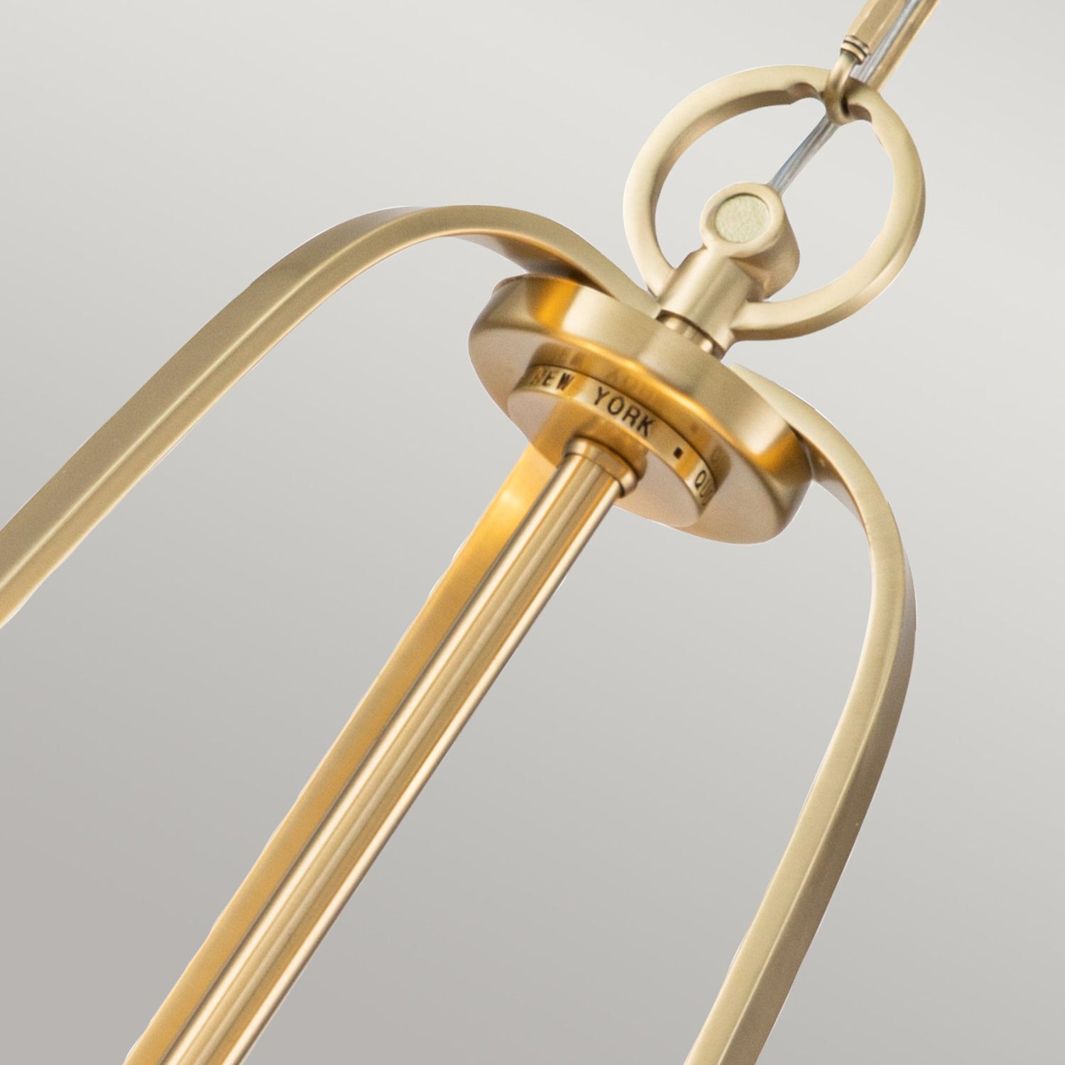 Suspension verre métal ronde D : 58,4 cm 4x E27 faible éblouissement Leuchter, Lampe