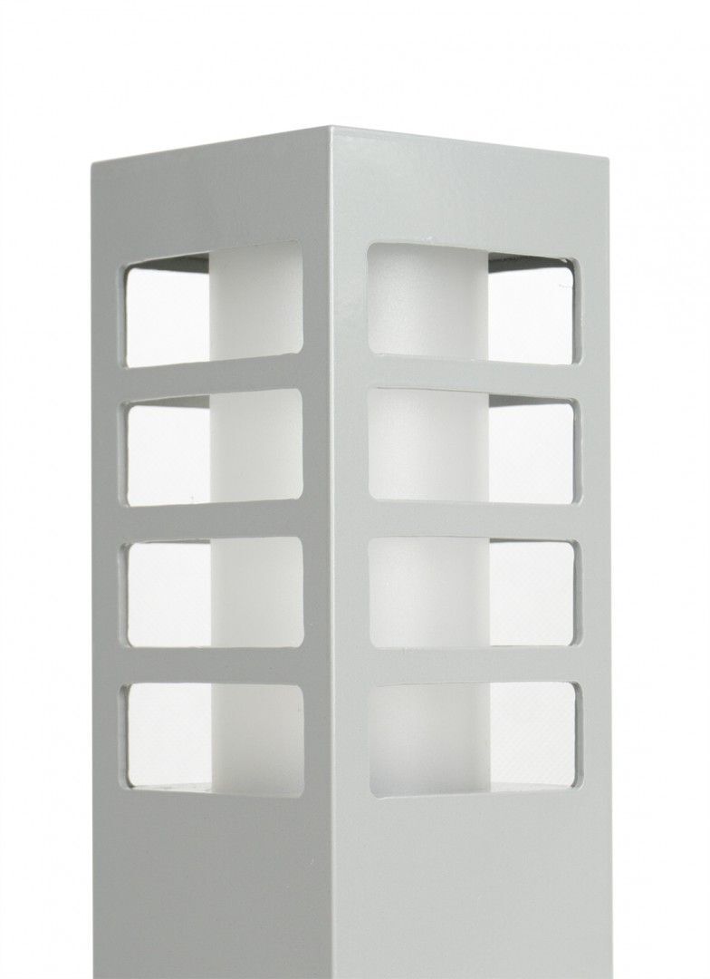 Lampe d'extérieur BERINGEN IP54 75cm en argent à faible éblouissement