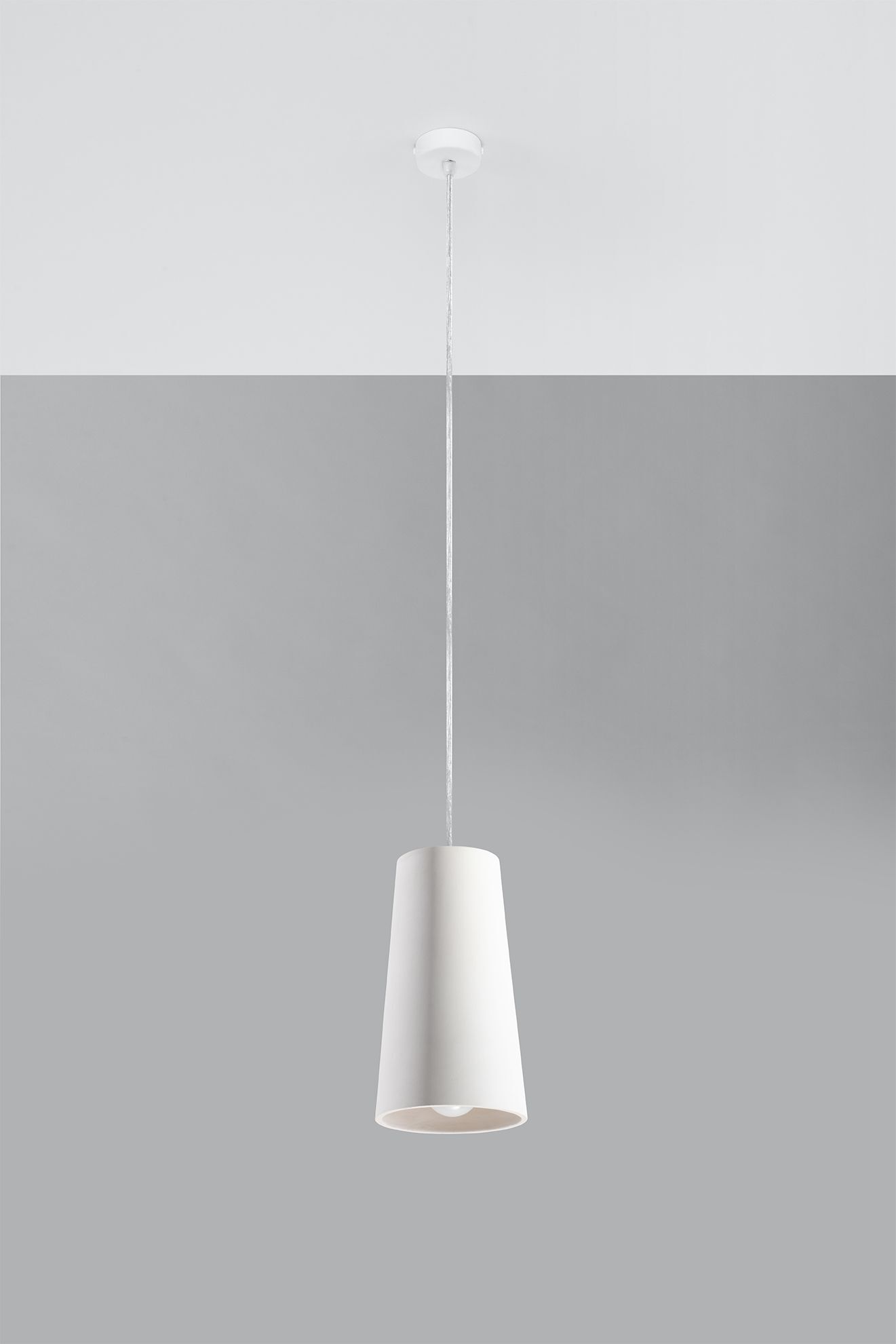 Lampe à suspendre Blanc Ø 16 cm Céramique à peindre E27 TUPA