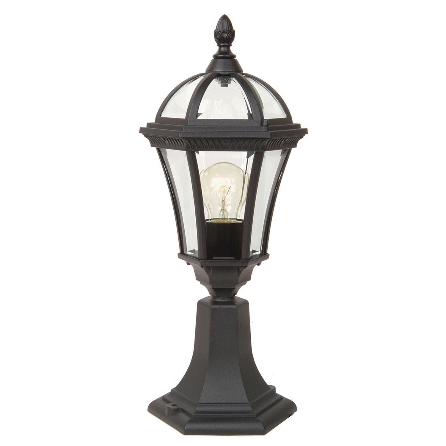 Lampe de jardin Noir Rustique H:47,5cm Extérieur