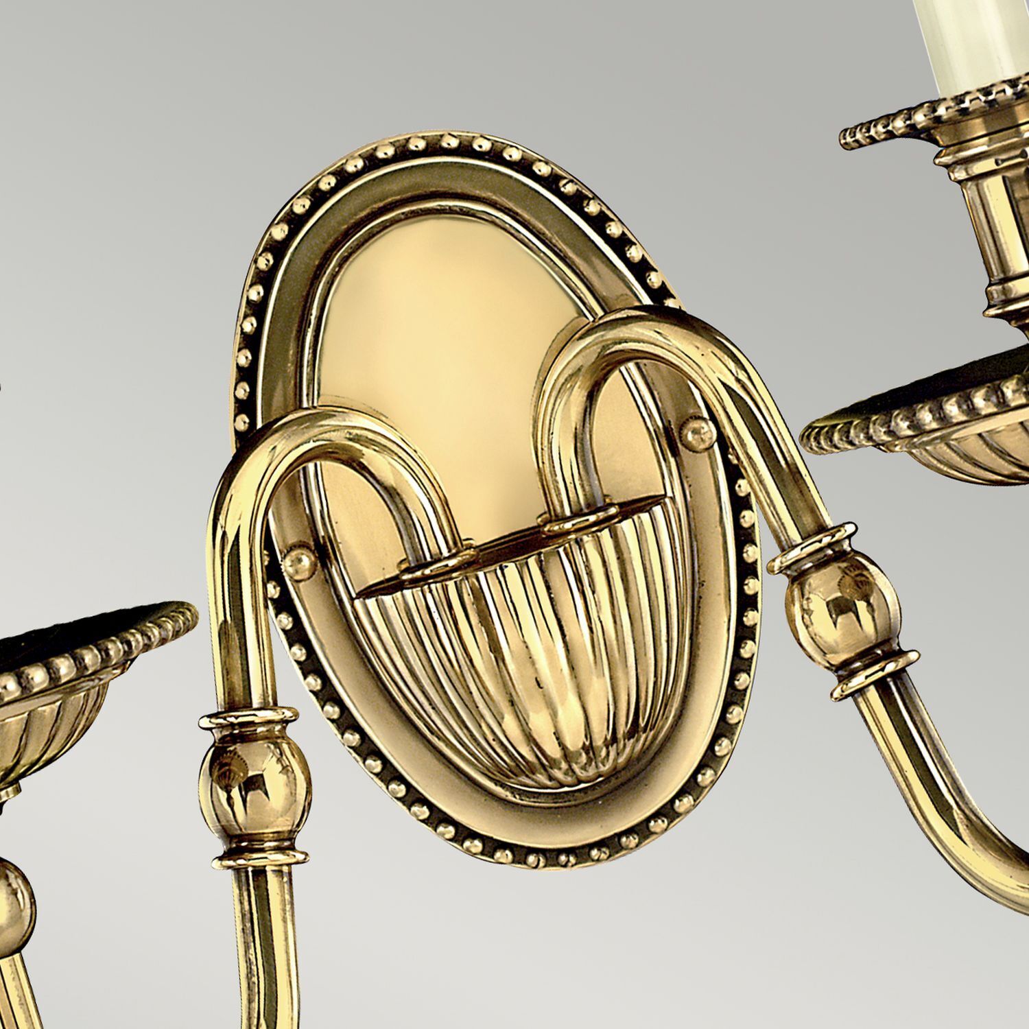 Applique murale laiton tissu 2 flammes design baroque Bronze, Leuchter, Lampe, Zimmer, Duscharmatur