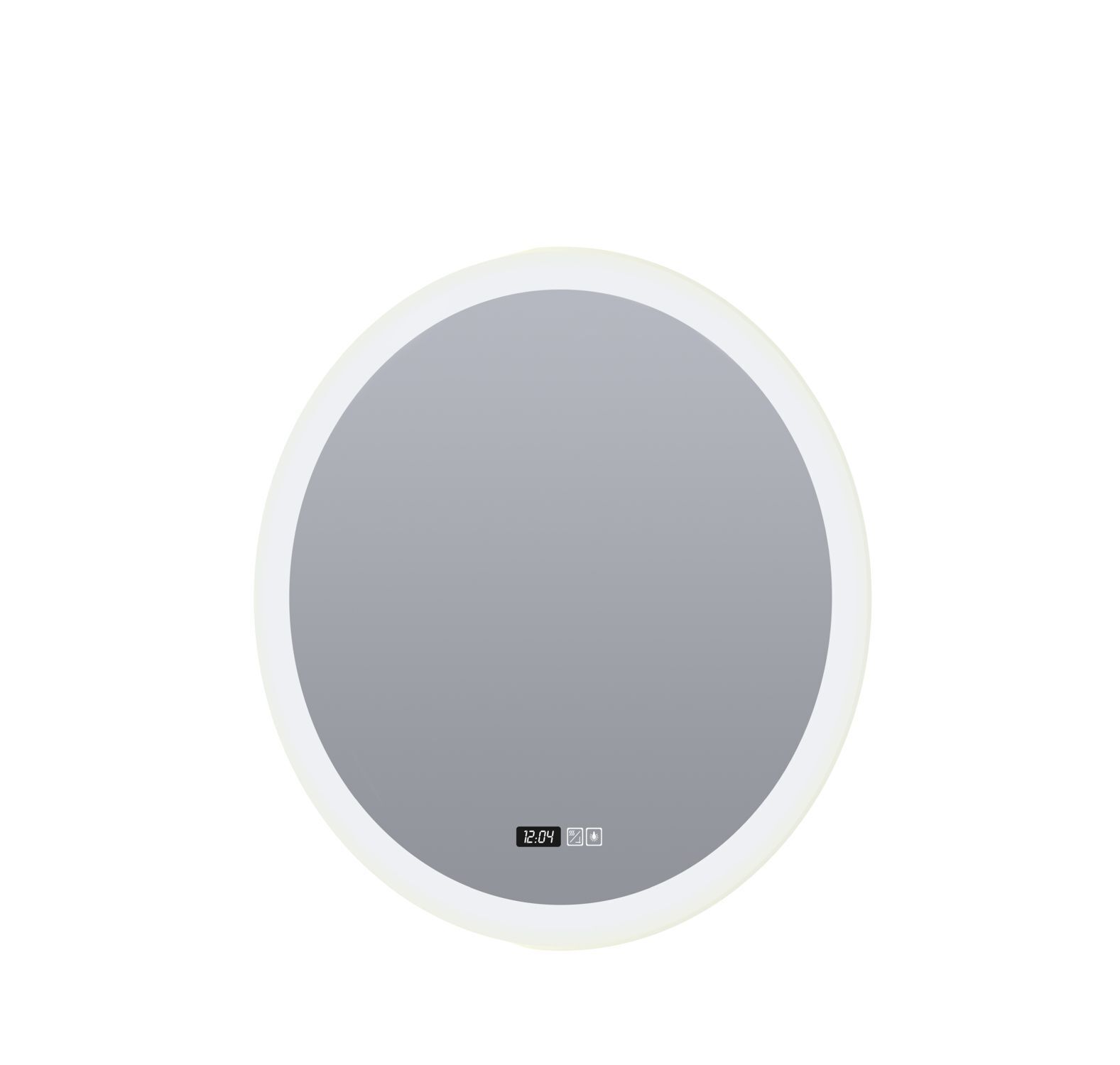 miroir mural LED avec lumière Touch Dimmer IP44 28 W rond