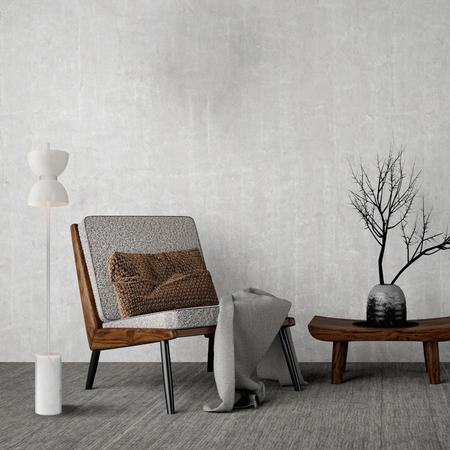 Lampe, Kissen, Dekoration für Zuhause, Mobiliar, Stuhl