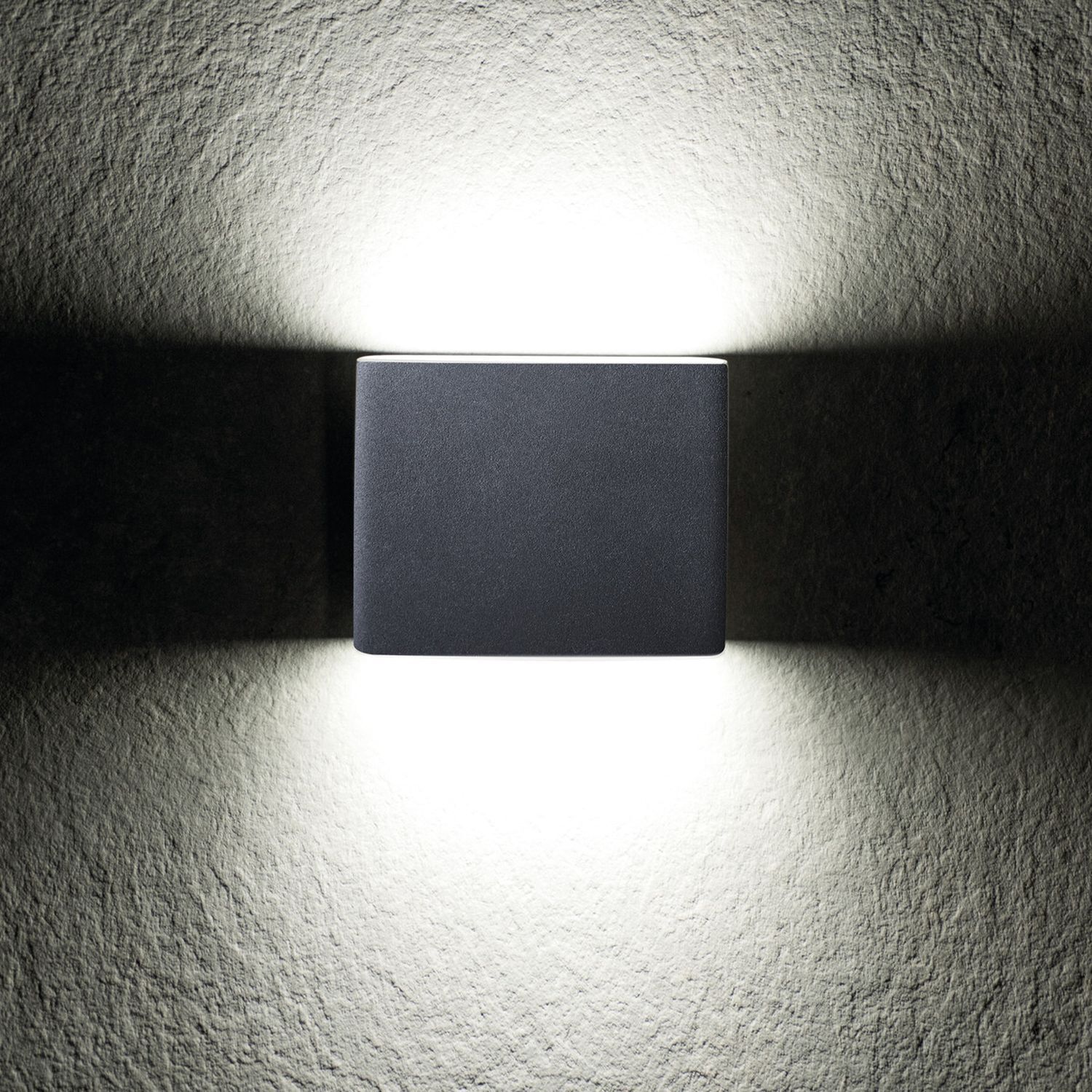 Lampe d'extérieur LED Up Down Gris Aluminium IP54 Façade