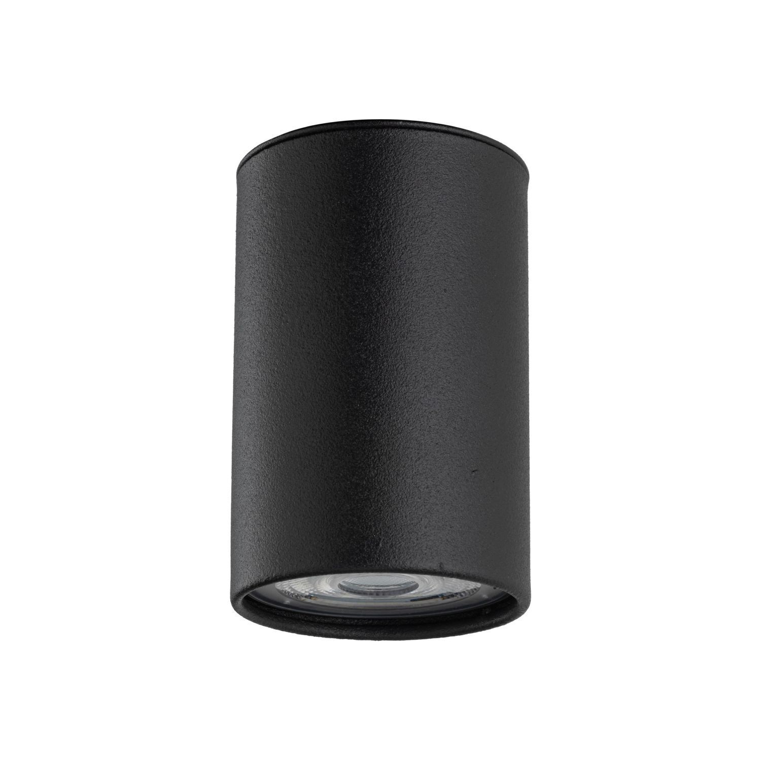 Spot de plafond apparent noir métal GU10 Ø 5 cm H : 8 cm Zylinder