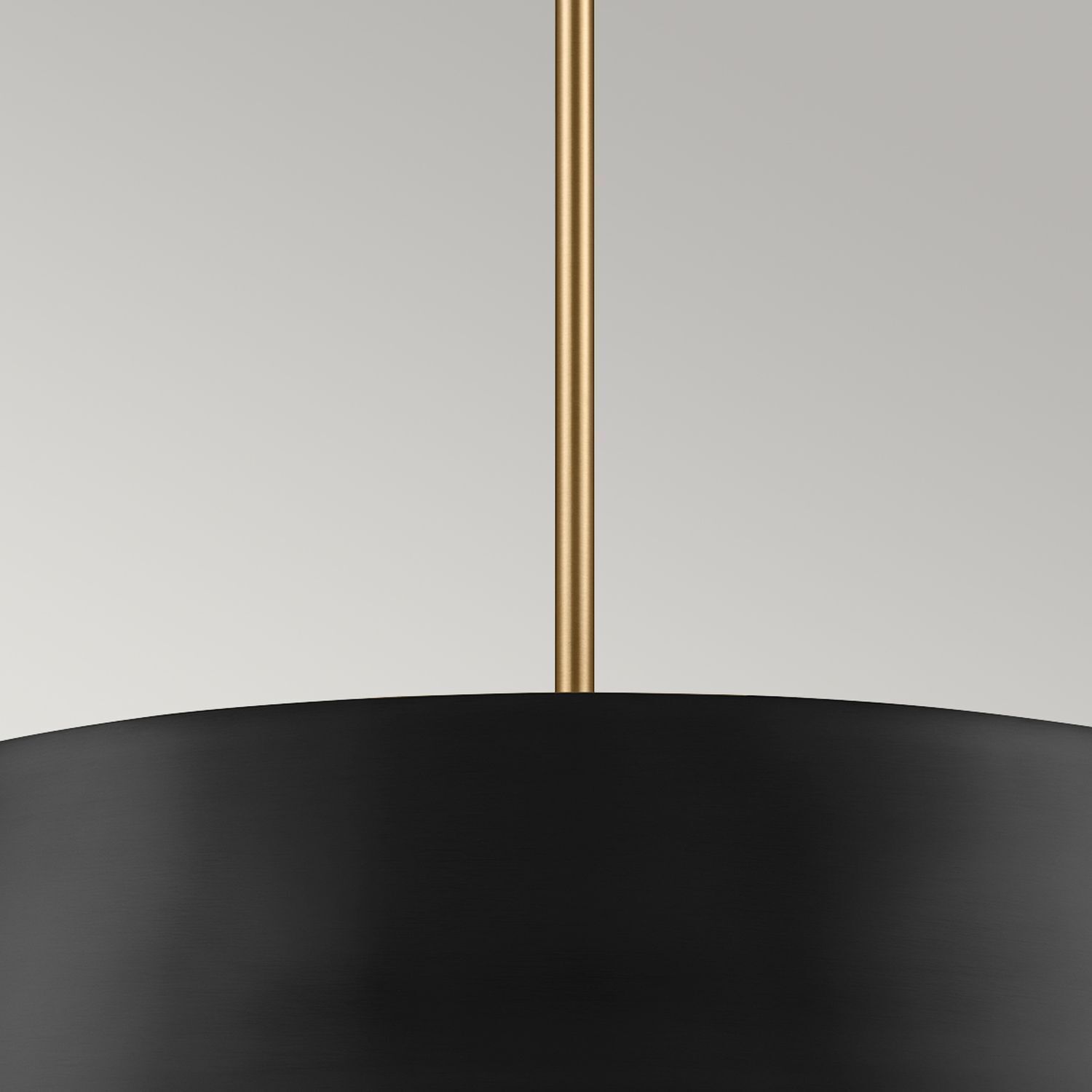 Deckenlampe rund höhenverstellbar 4x E14 in Schwarz Messing Lampe, Kronleuchter