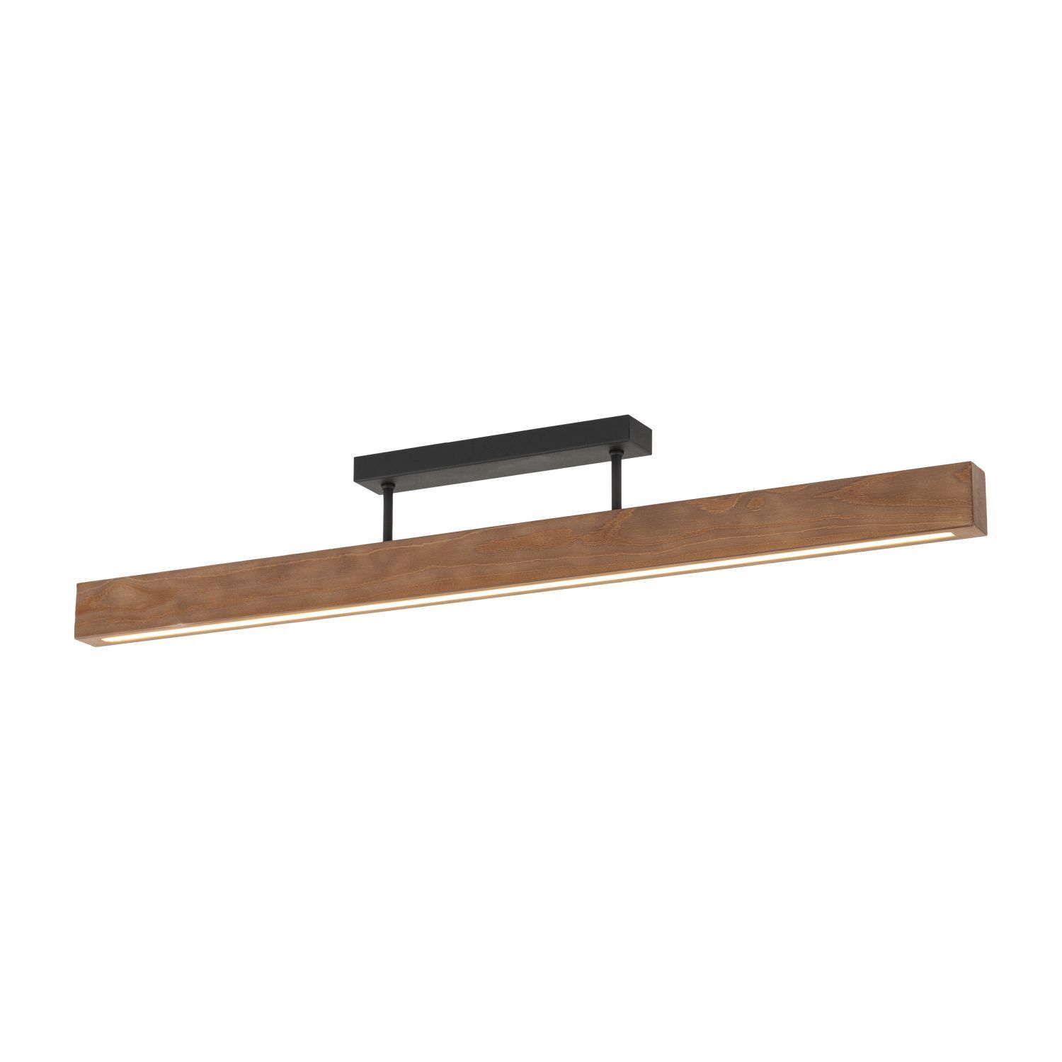 LED Deckenleuchte Holz Metall 3000 K warmweiß 2807 lm 96 cm Ablage