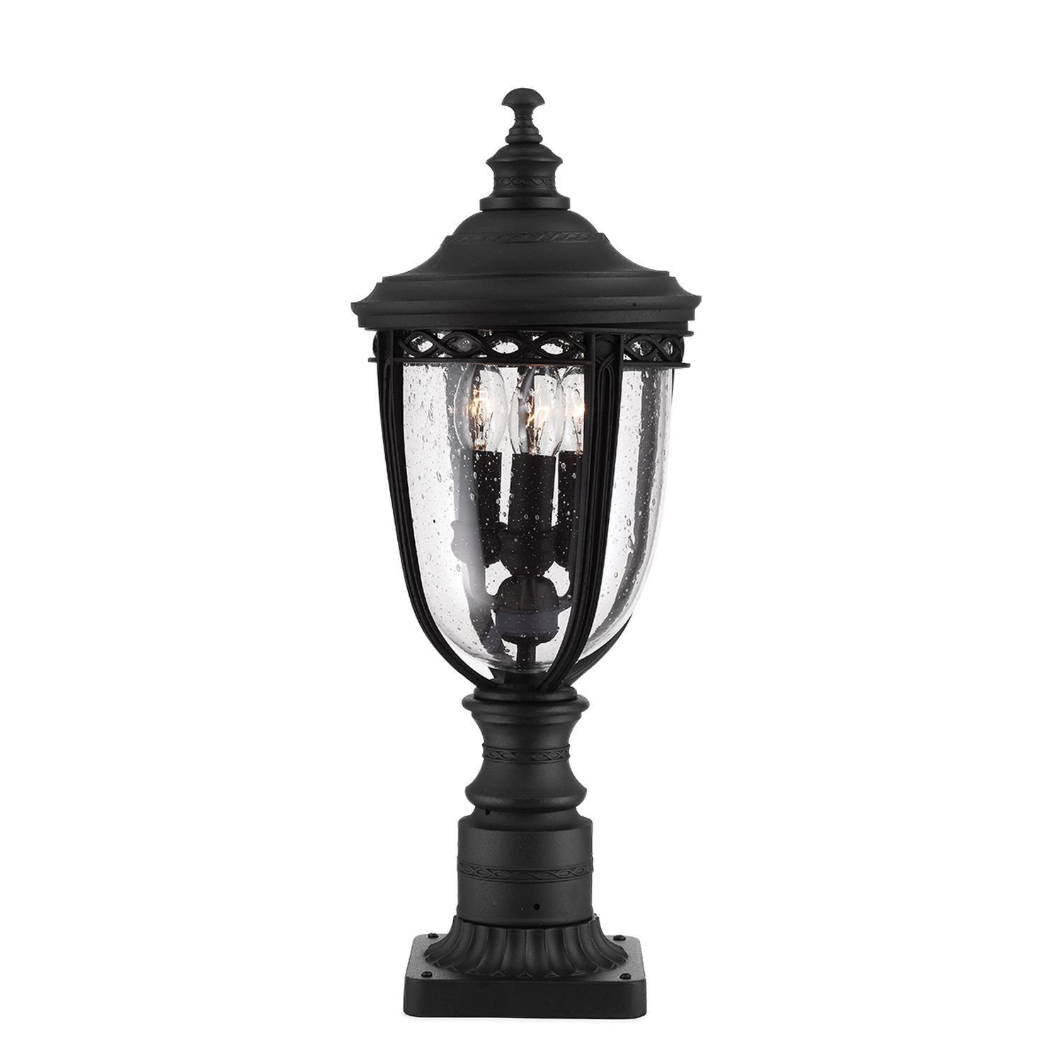 Petite lampe d'allée Noir H:55cm Terrasse Jardin