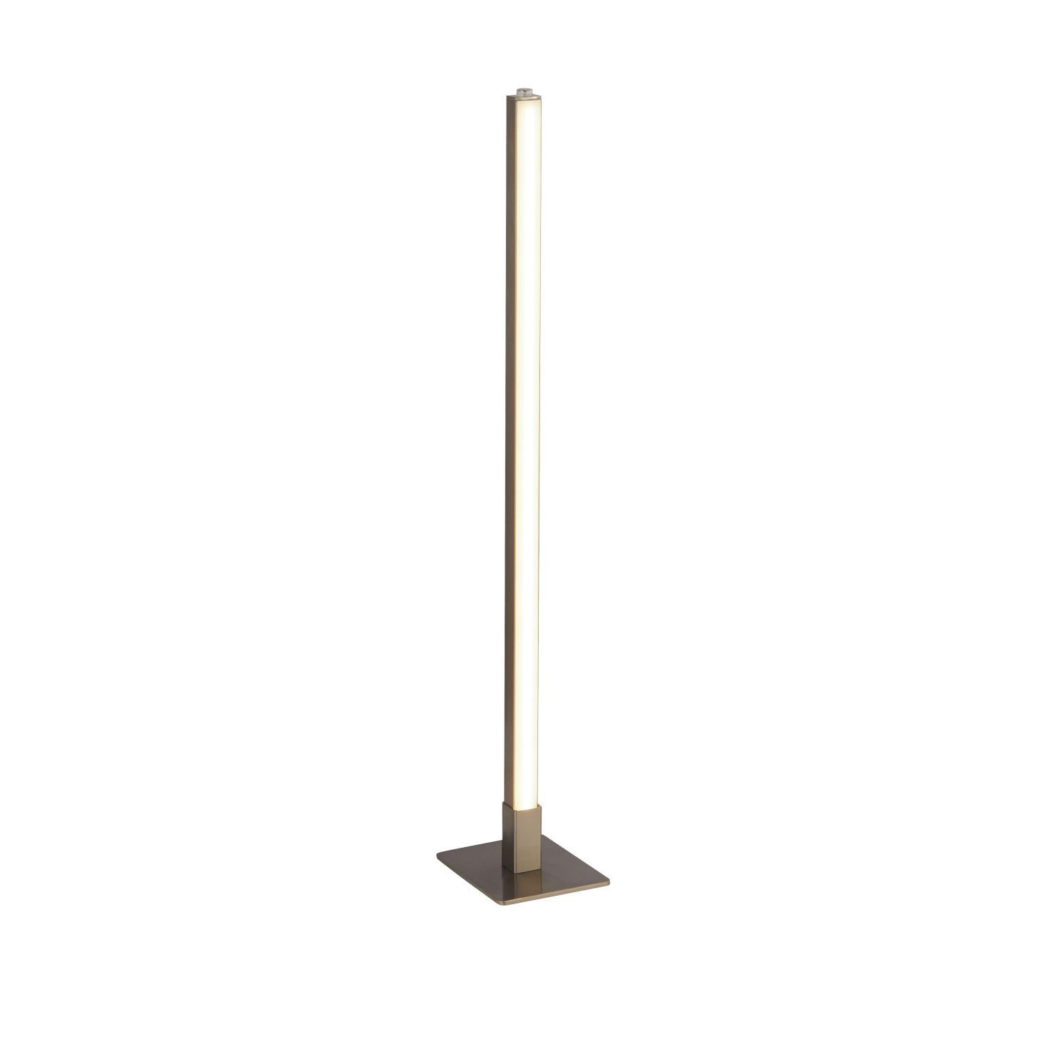 Lampe de table LED avec fonction tactile 50 cm en argent mat