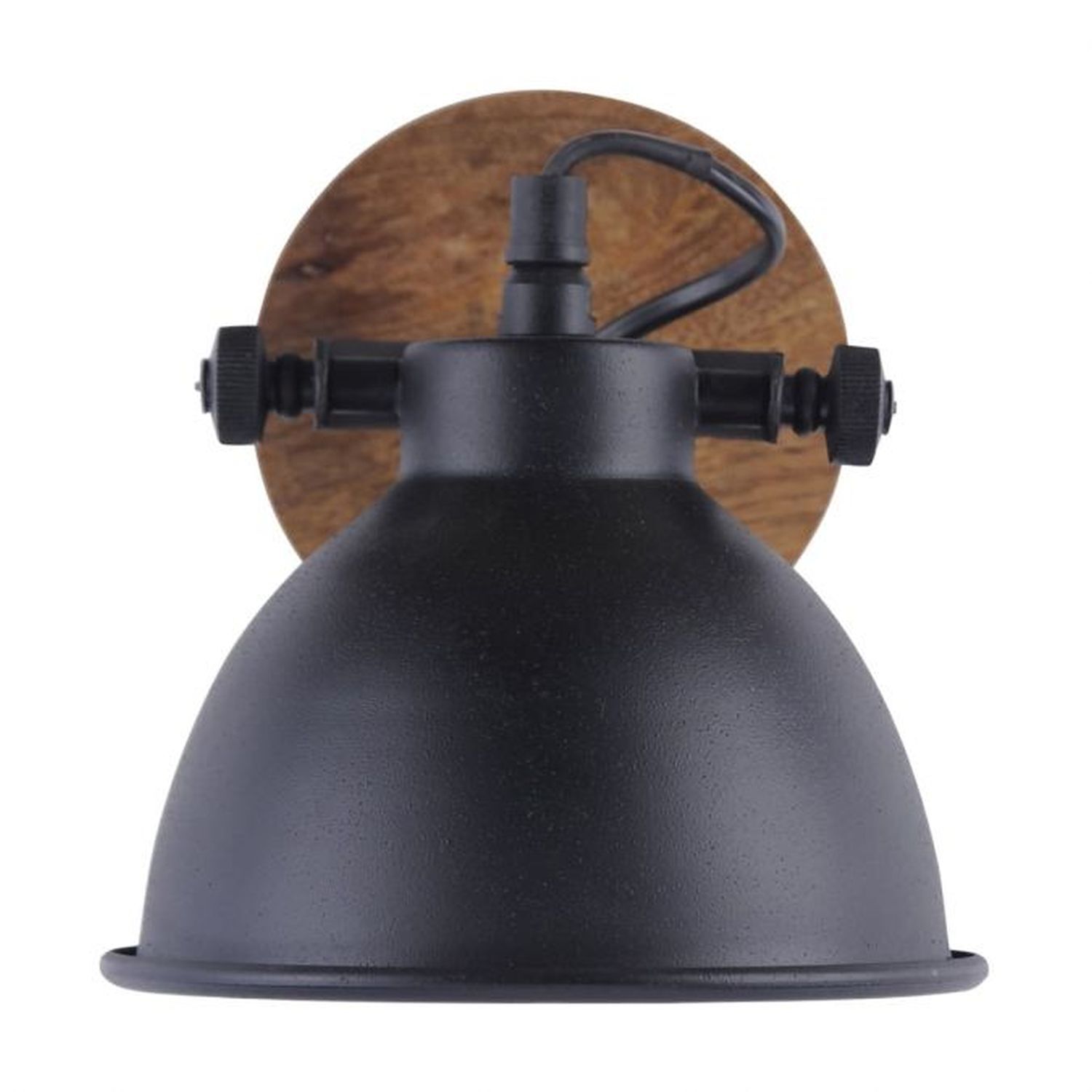 Flexibler Deckenspot Holz Metall E14 B:15 cm Industrial Flexibler Deckenspot Holz Metall E14 B:15 cm Industrial