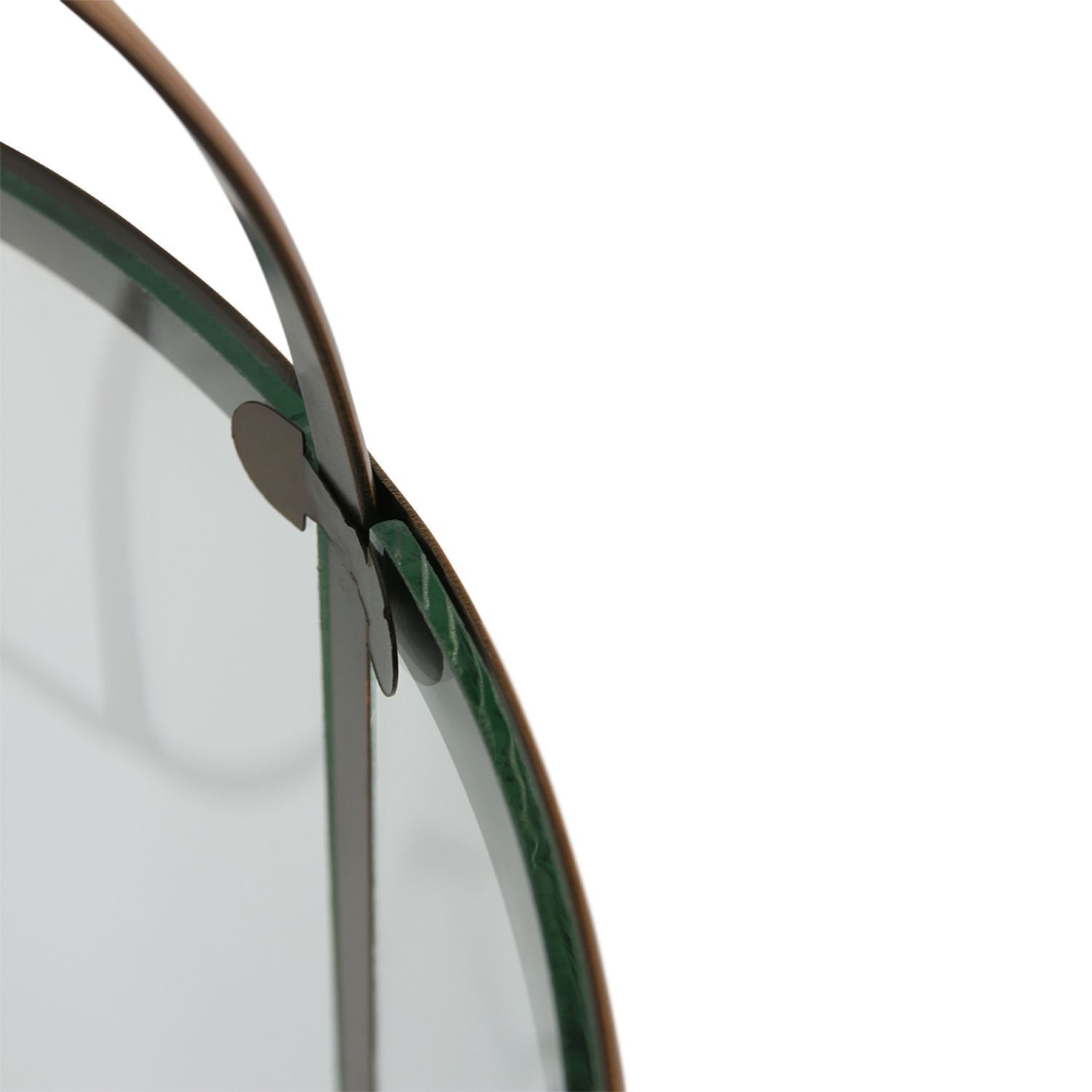 Lampe à suspendre verre métal en bronze L:31 cm E14 stylé