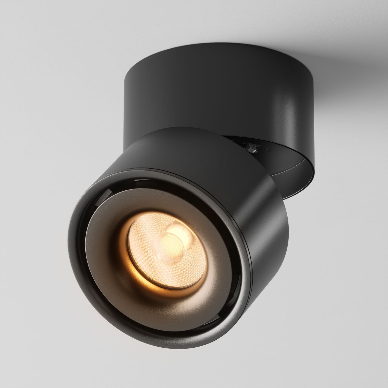 LED Deckenspot schwenkbar Metall Schwarz B:10 cm 3000 K Deckenlampe, Spotlight, Schwarze Lampe, LED-Lampe, Beleuchtung