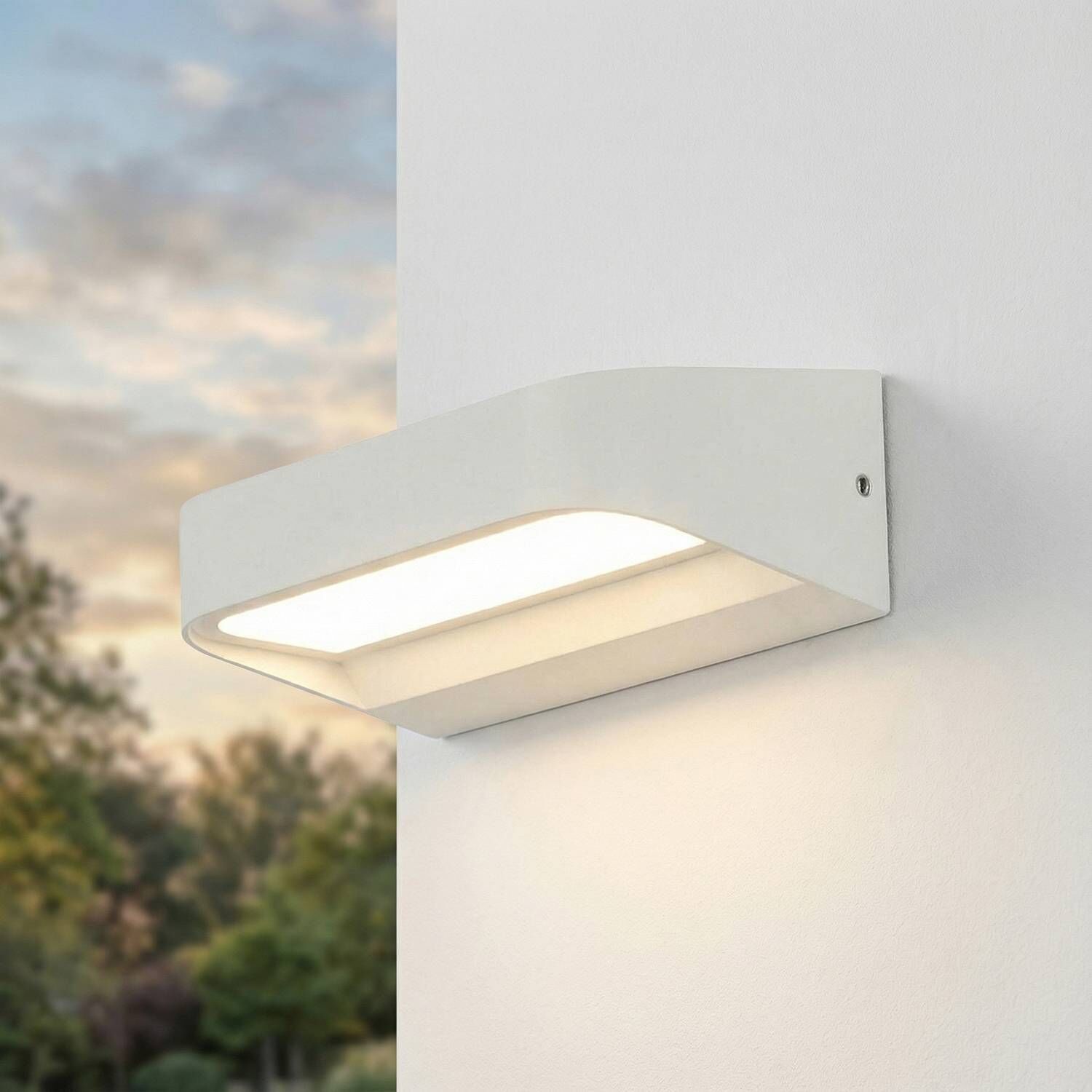 Lampe d'extérieur LED Blanc Aluminium L : 14,2 cm IP54