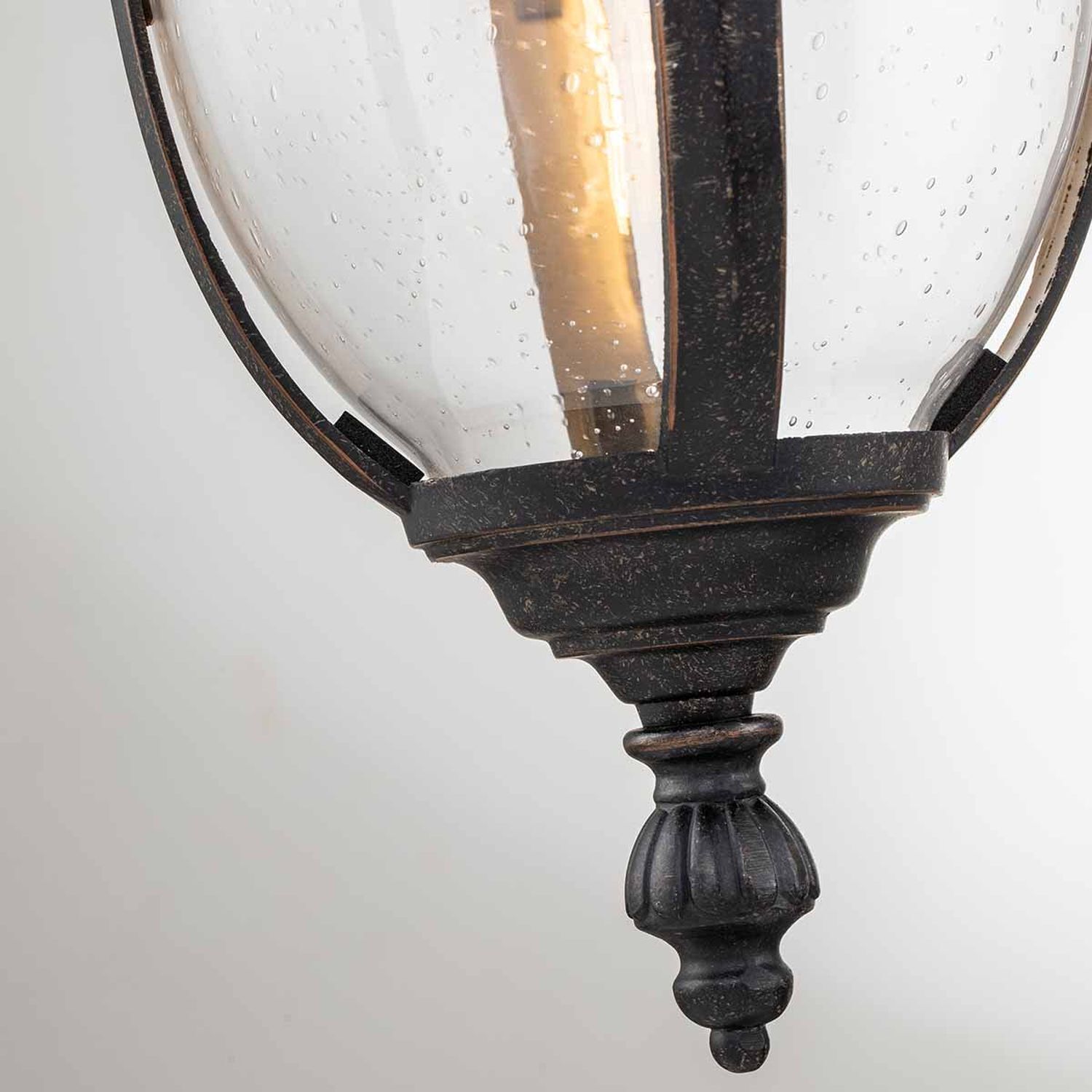 Lampe murale extérieure IP44 54,3 cm de haut en bronze rustique