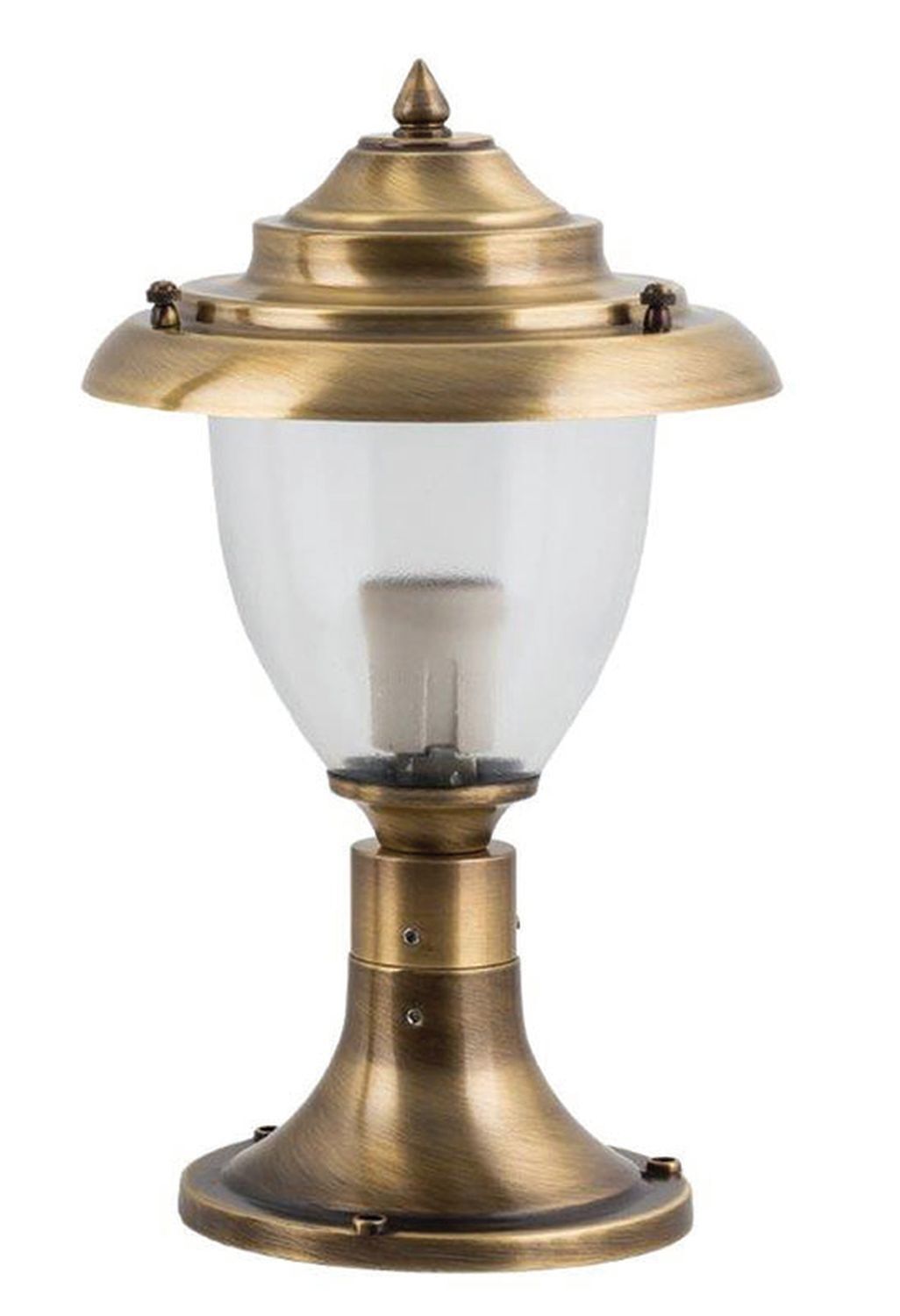 Eclairage de chemin jardin en laiton verre H:34cm