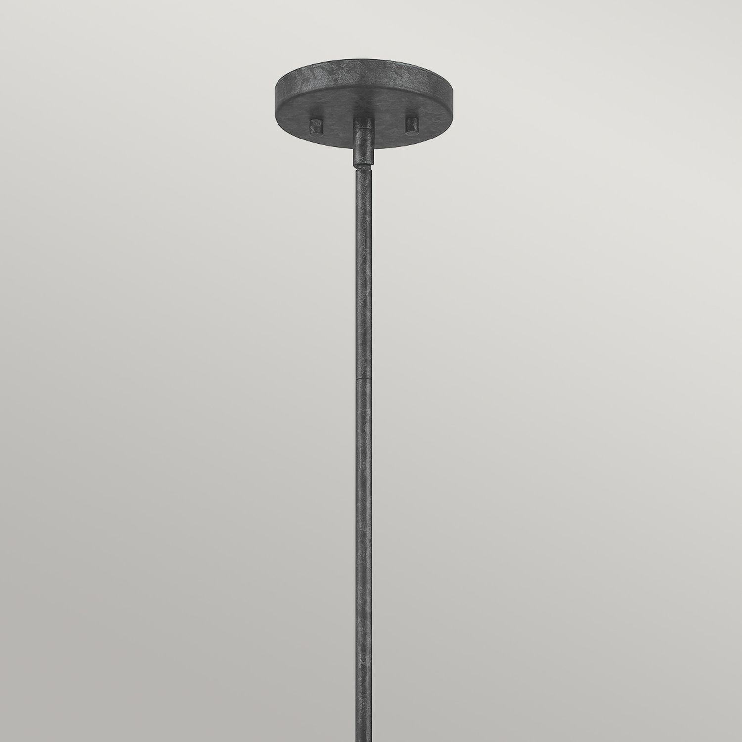 Lustre rustique noir antique métal L : 51,2 cm 4x E14