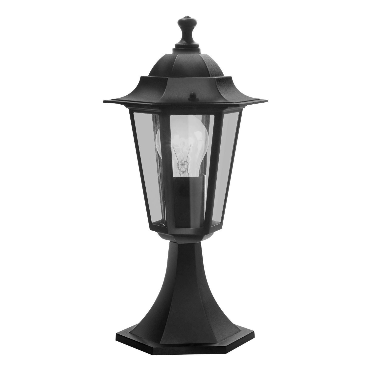 Lanterne de jardin noire IP44 Rustique