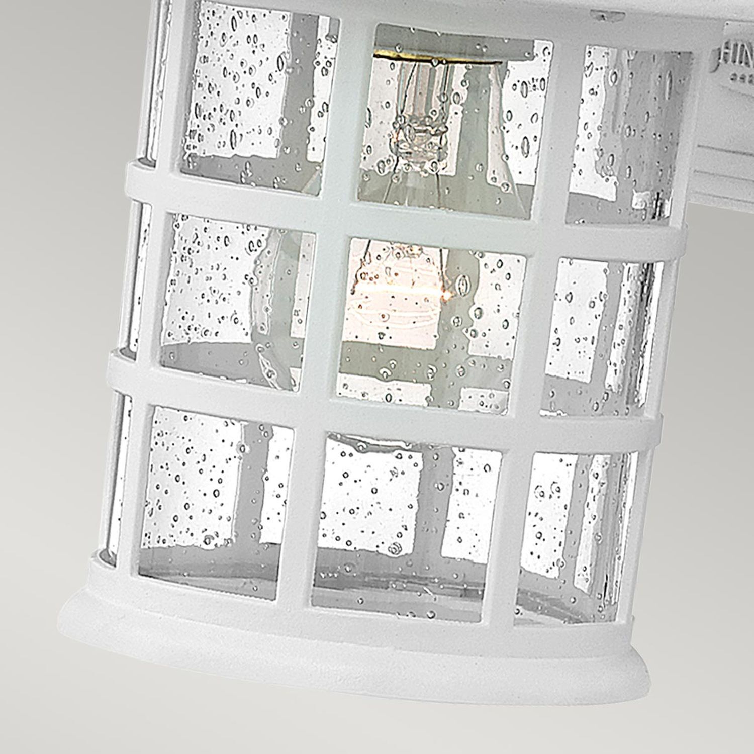 Applique extérieure H : 23,8 cm IP44 Blanc E27 Vintage
