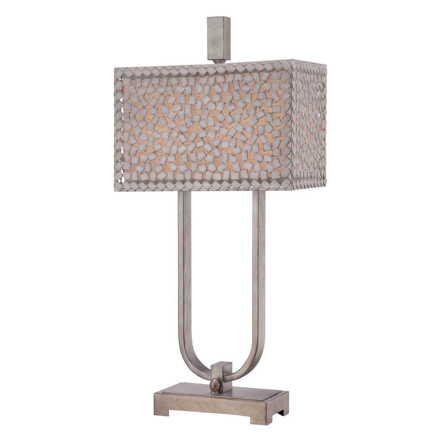 Lampe de table haute 75cm en argent Table de nuit Salon