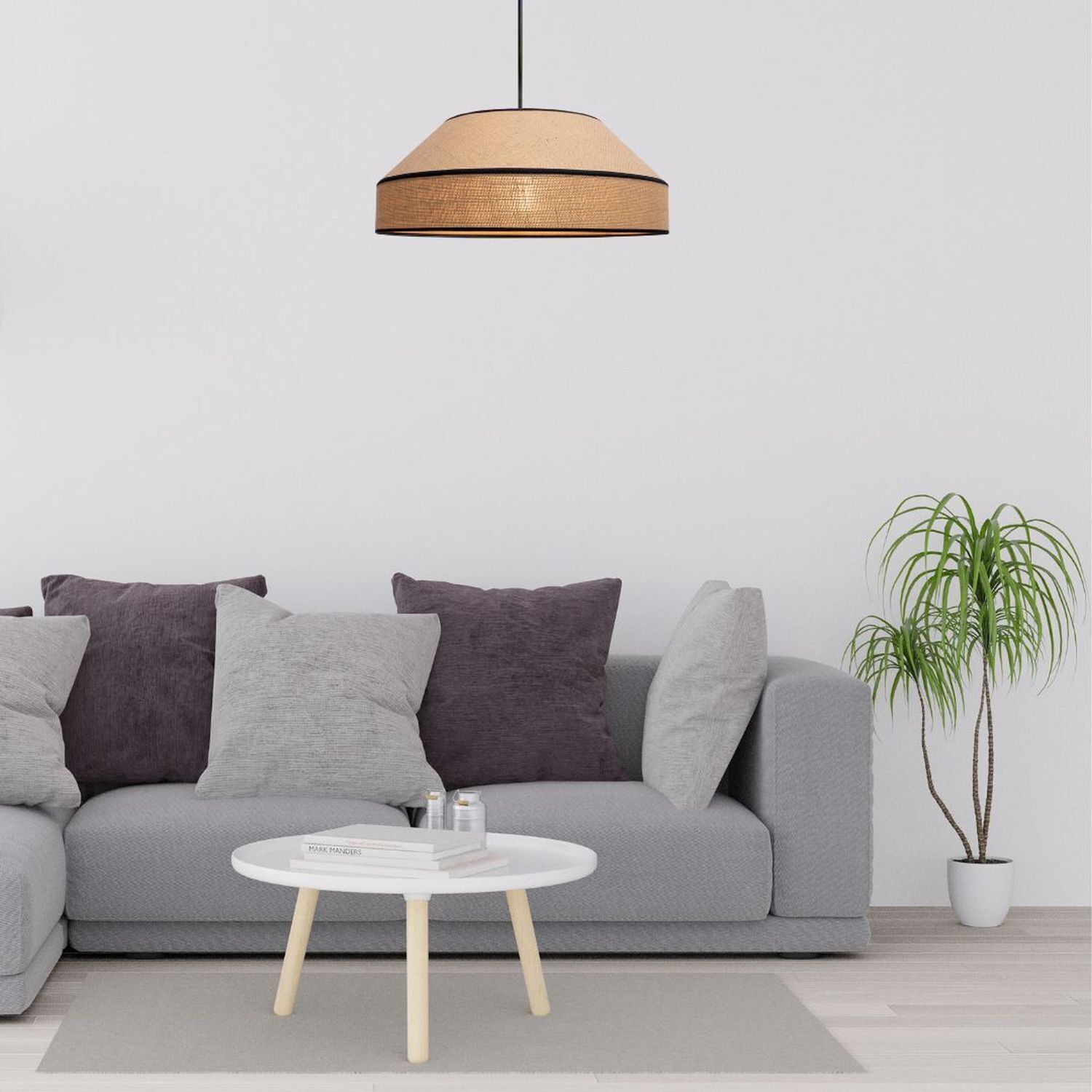 Blendarme Suspension Jute Naturel E27 Ø45 cm confortable