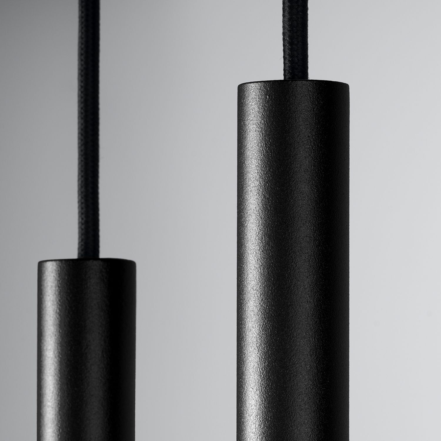 pendant, Beleuchtung, zylindrisch, schwarz, metallisch