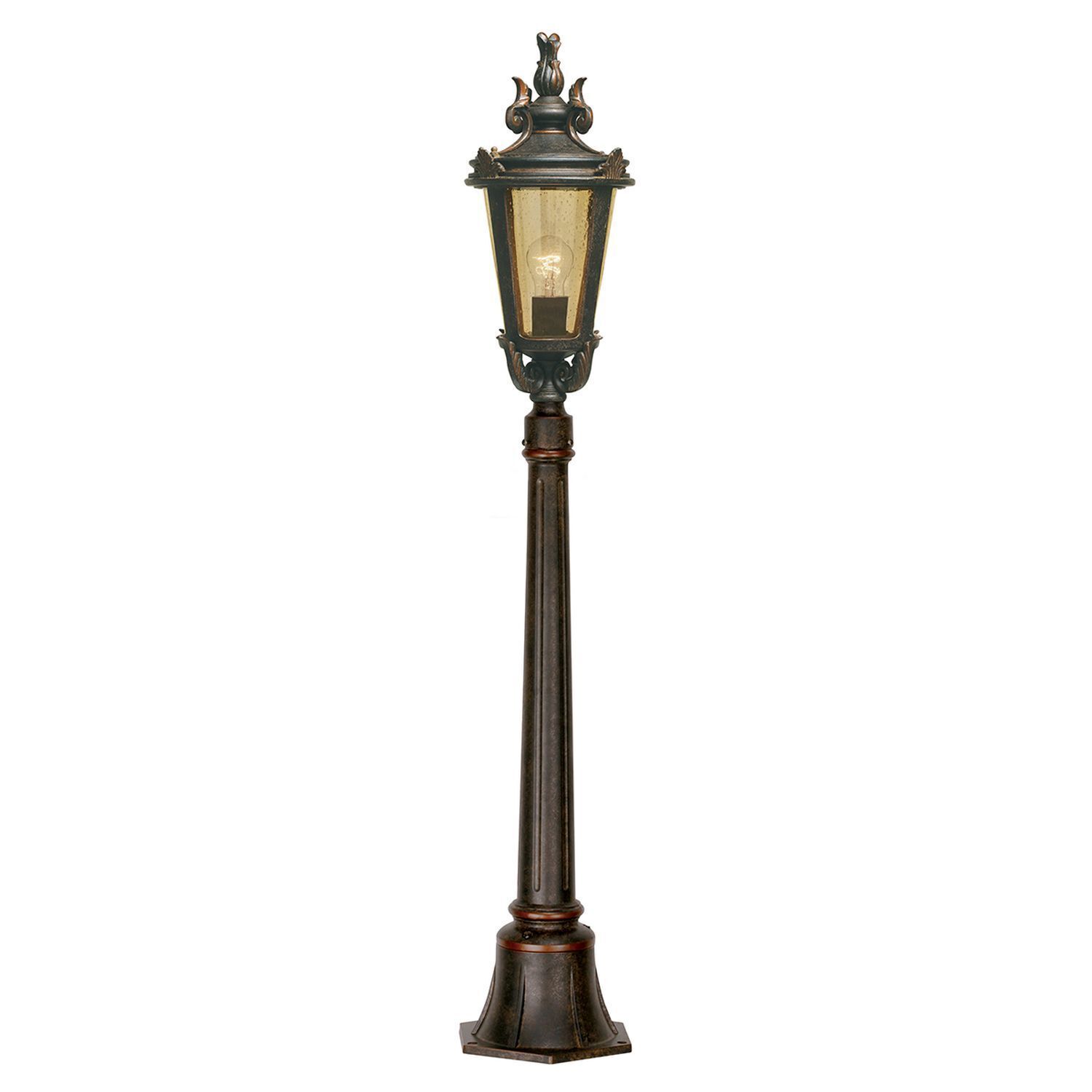 Lampe de jardin sur pied BISHOP H:117cm en bronze antique