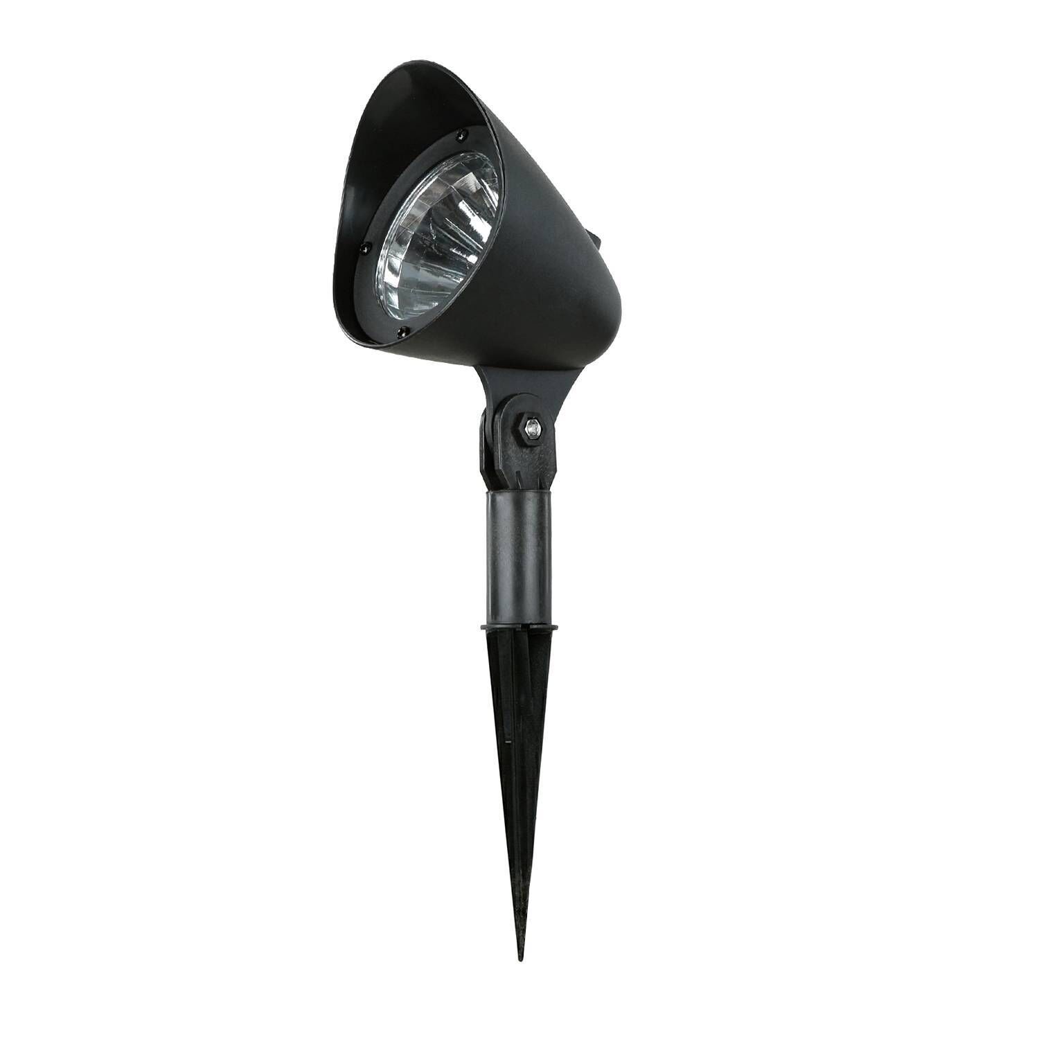 LED Gartenleuchte Erdspieß 4er Set Spotlight, Gartenleuchte, Außenlampe, Spießlicht, Schwarz