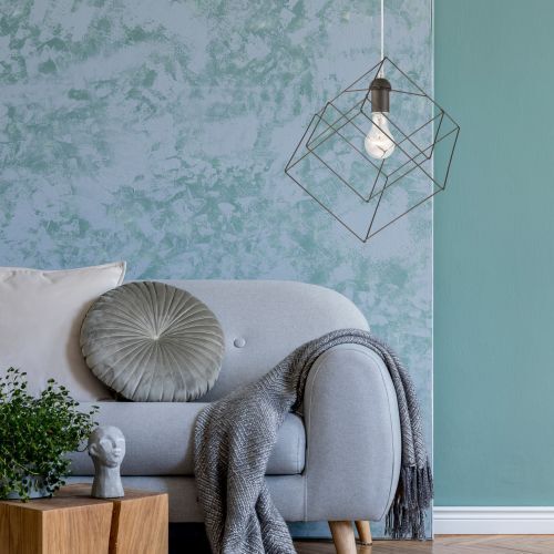 Suspension angulaire AGATRIA Anthracite Lampe design