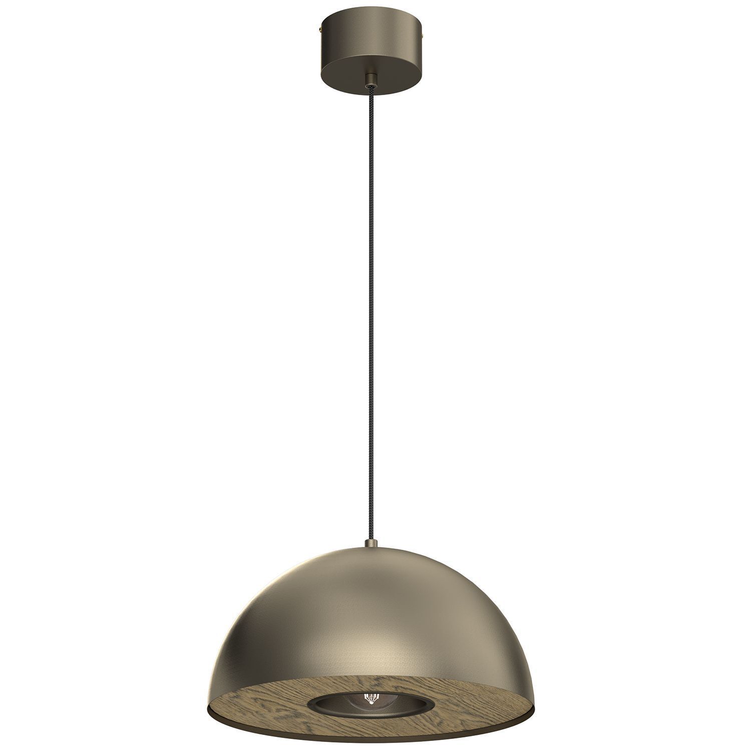 Lampe à suspendre métal en titane or Ø35 cm E27 Loft
