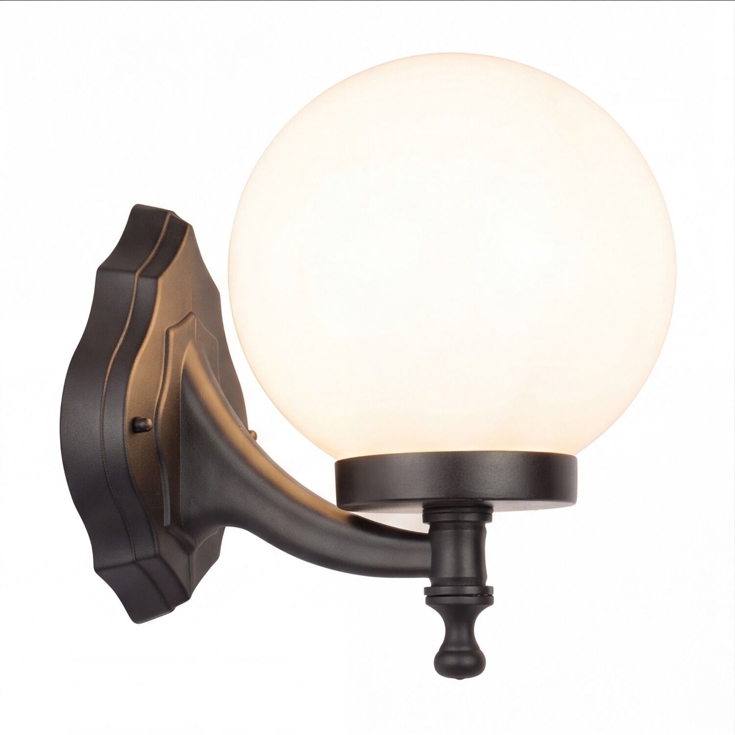 le51423-wandlampe-terrasse-eingangsbereich-aussen-metall-glas-klassisch-ip44-schwarz-weiss-03 Wandwandlampe, Globuslampe, Beleuchtungsobjekt, Bronzefinish, Kugelschirm