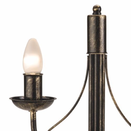 Lampe de table Métal Noir Rustique H:36cm Antique
