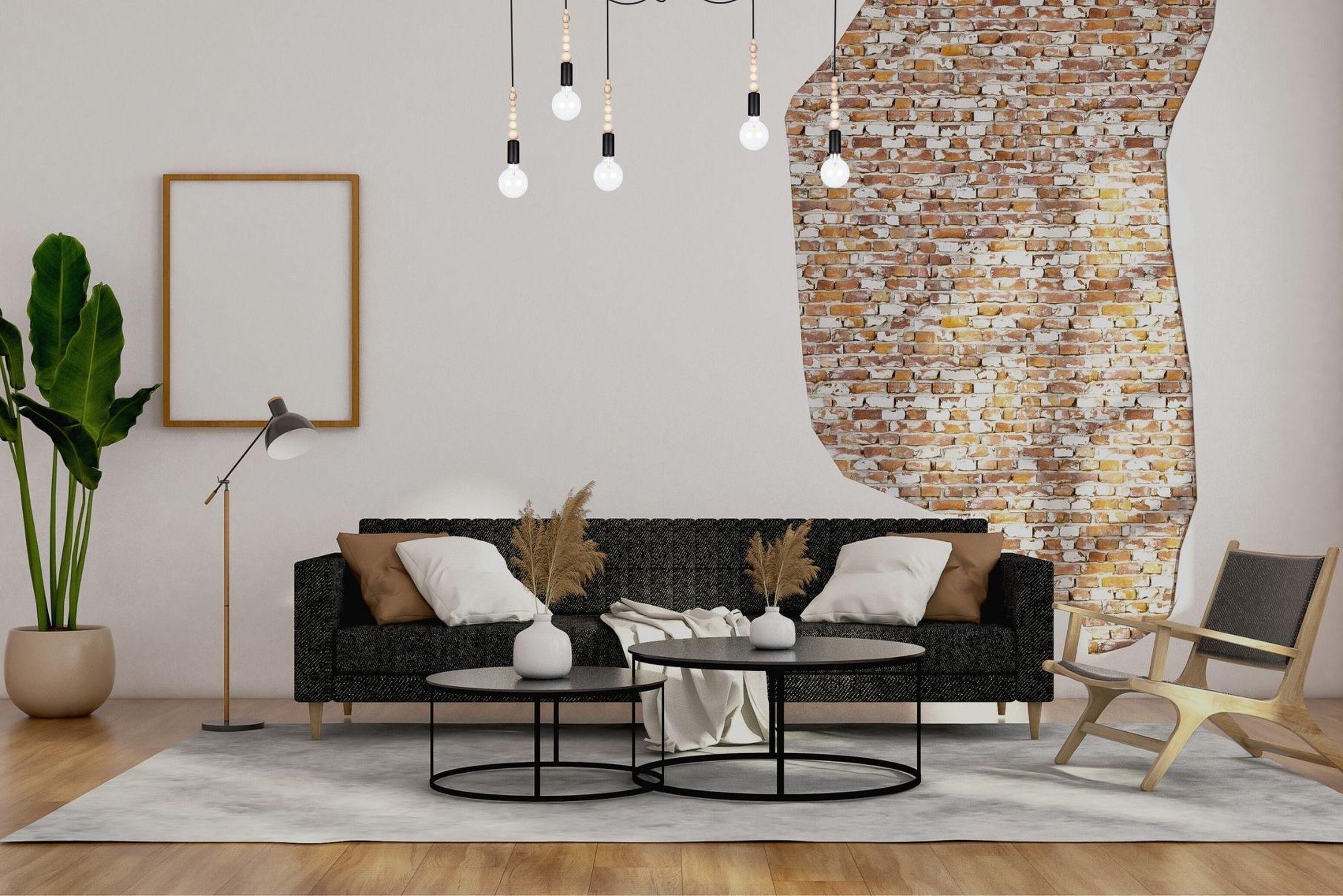Dekoration für Zuhause, Innenarchitektur, Wohnzimmer, Couch, Tabelle