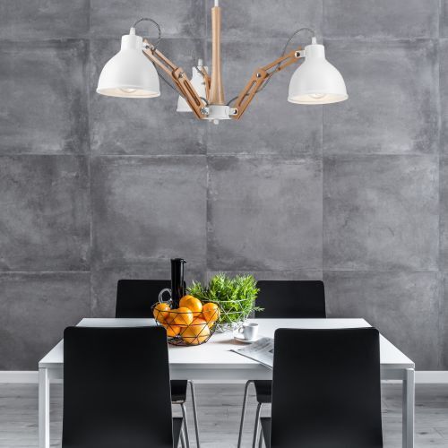 Plafonnier TIASIA Bois Moderne Salon