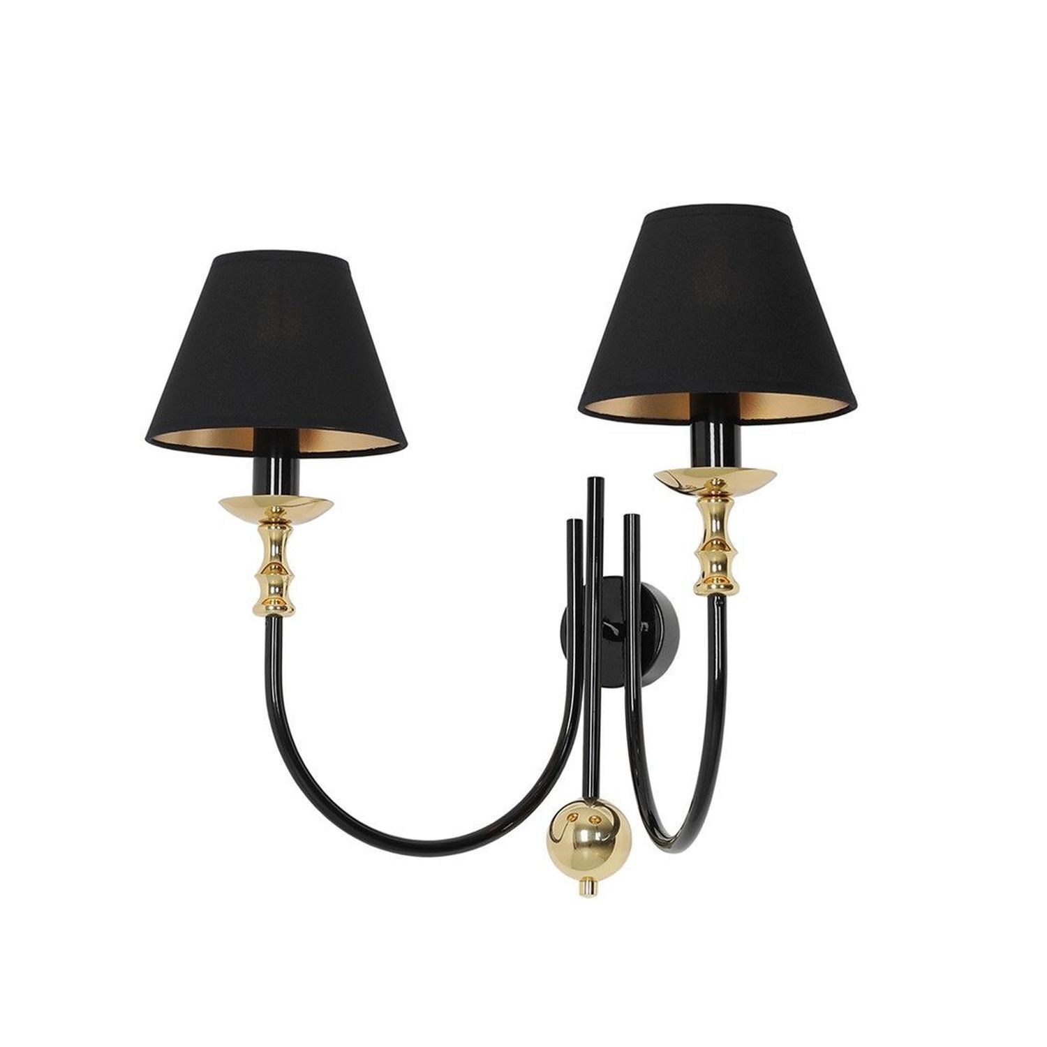 Loft Applique tissu anti-éblouissement Abat-jour E14 L:48 cm Noir