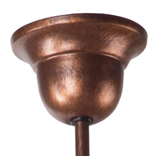 Lampe à suspendre brune en métal 3-flmg Art Nouveau élégant