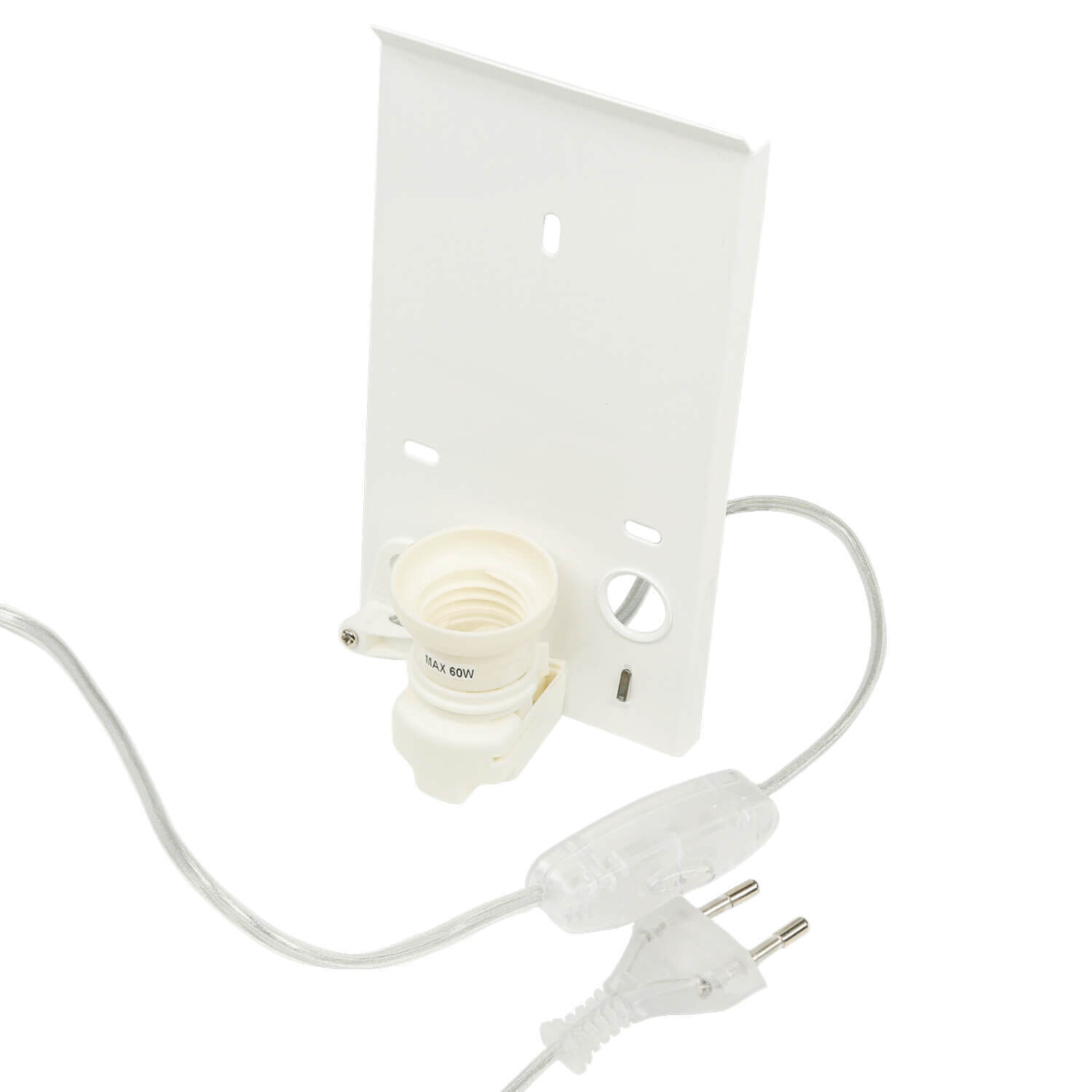 Stoff Wandlampe mit Kabel Schalter Weiß ALICE Adapter, Elektronik, Elektrisches Gerät, Schalter